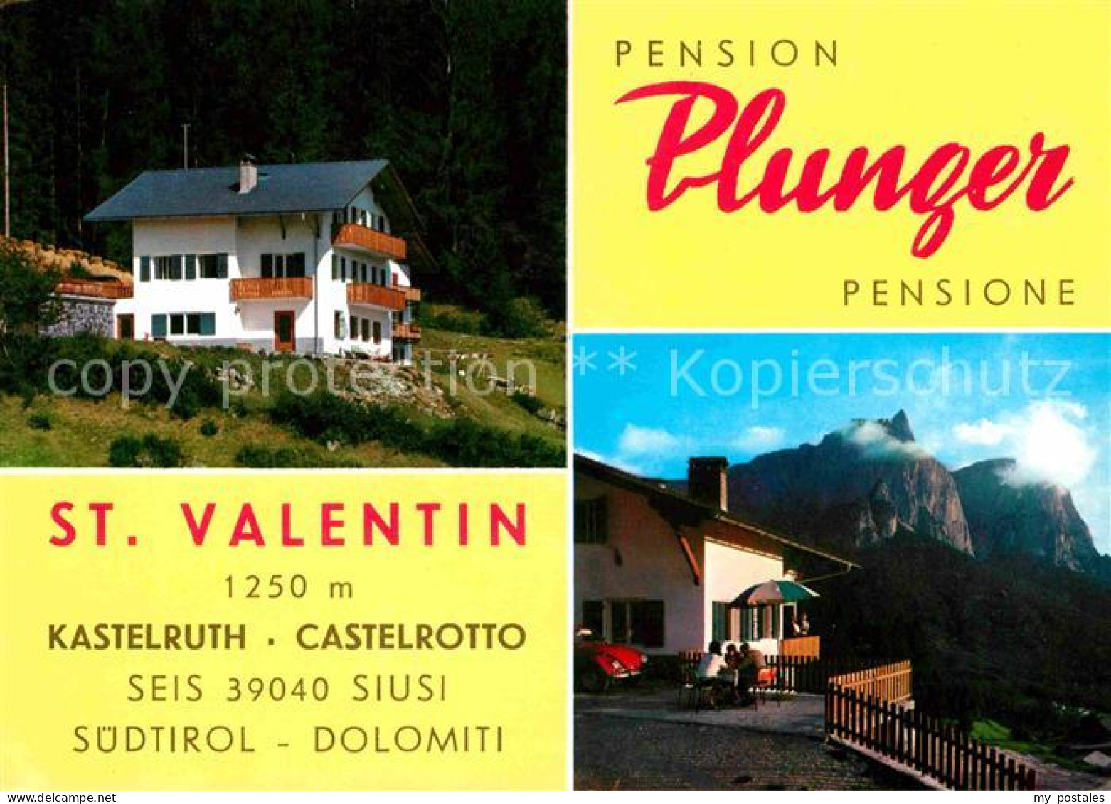 72666609 Kastelruth Suedtirol Pension Plunger Dolomiten Salten Schlern - Autres & Non Classés