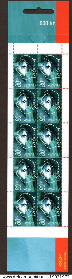 1 MARKENHEFTCHEN ISLAND EUROPA 2001 POSTFRISCH - Postzegelboekjes