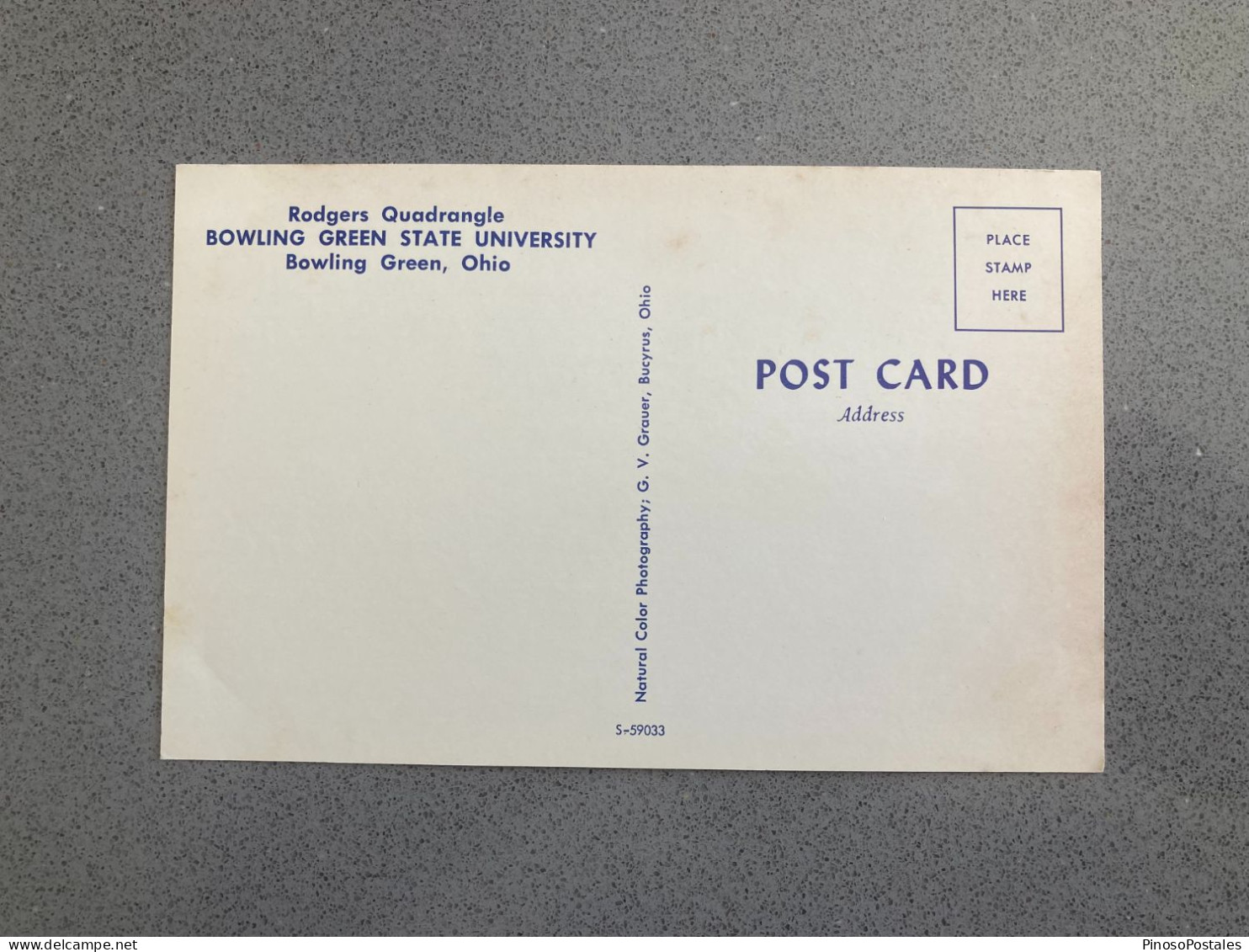 Rodgers Quadrangle, Bowling Green State University Ohio Carte Postale Postcard - Altri & Non Classificati