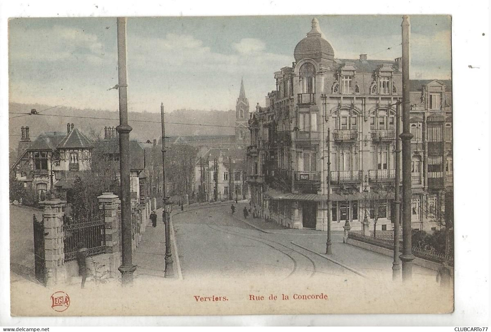 Verviers (Belgique, Liège) : La Rue De La Concorde En 1910 (animé) PF. - Verviers