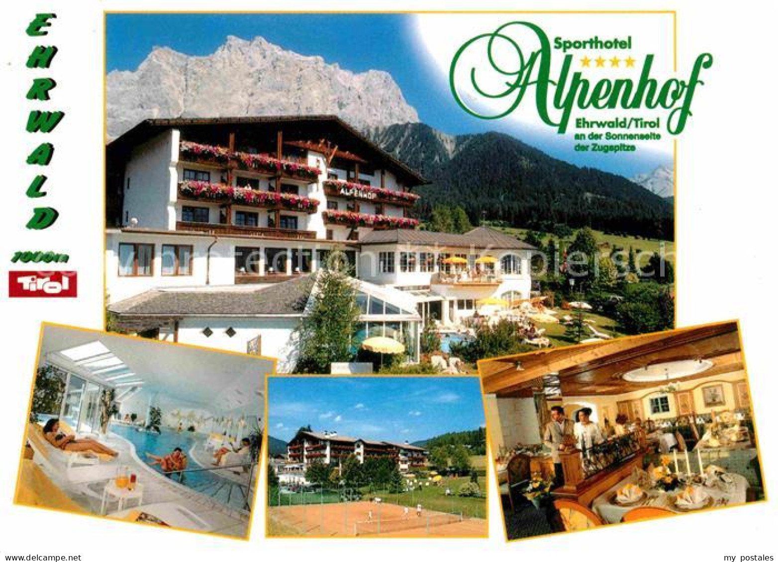 72666456 Ehrwald Tirol Sporthotel Alpenhof Restaurant Hallenbad Zugspitze Ehrwal - Sonstige & Ohne Zuordnung