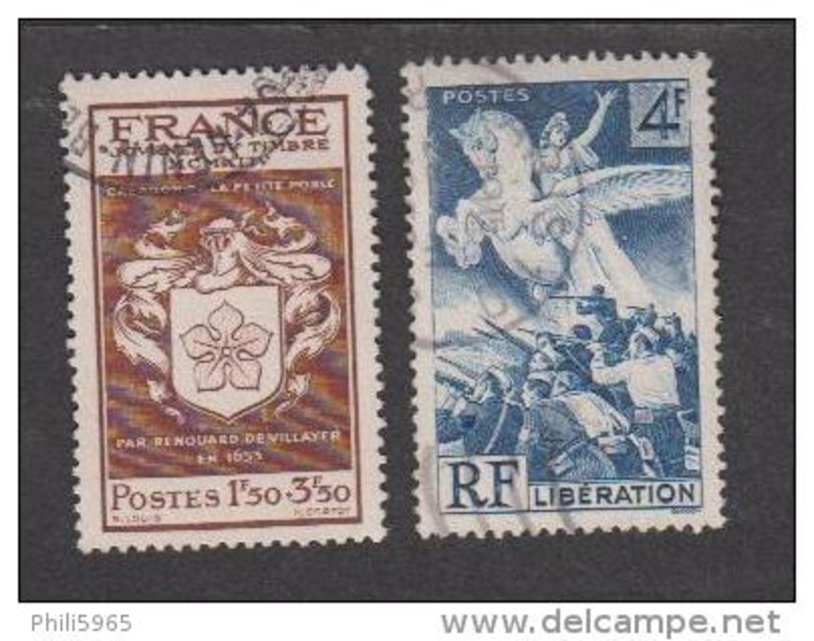 France Oblitérés - N° 668 Et 669 - 1944 -TB - Gebraucht