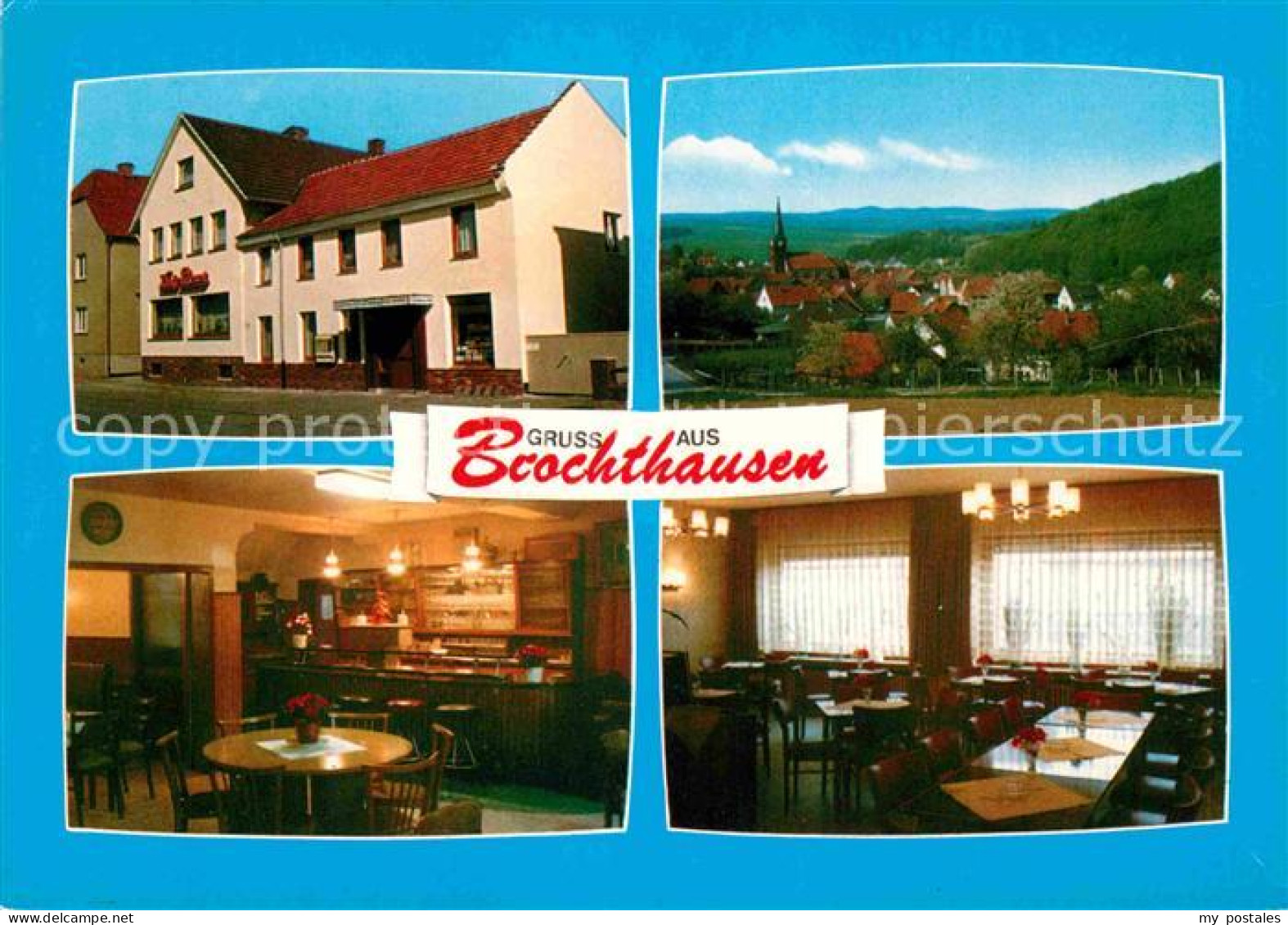 72666356 Brochthausen Gastwirtschaft Zur Erholung Ortsansicht Mit Kirche Brochth - Duderstadt