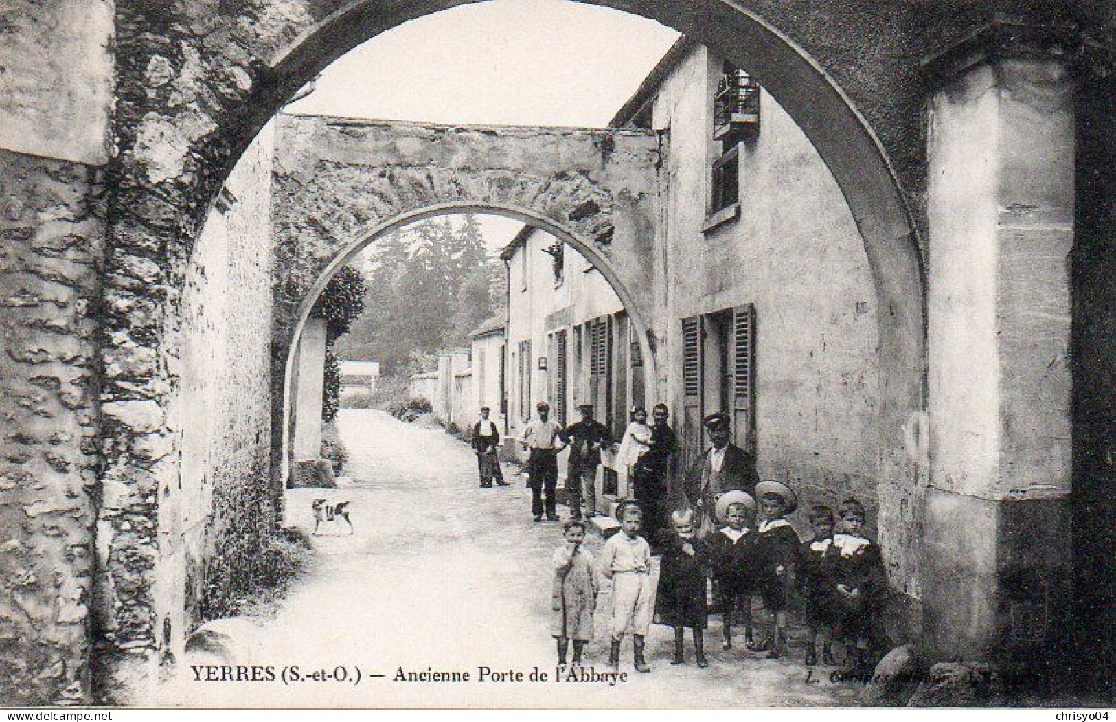 4V4Sb   91 Yerres Ancienne Porte De L'Abbaye En TBE - Yerres