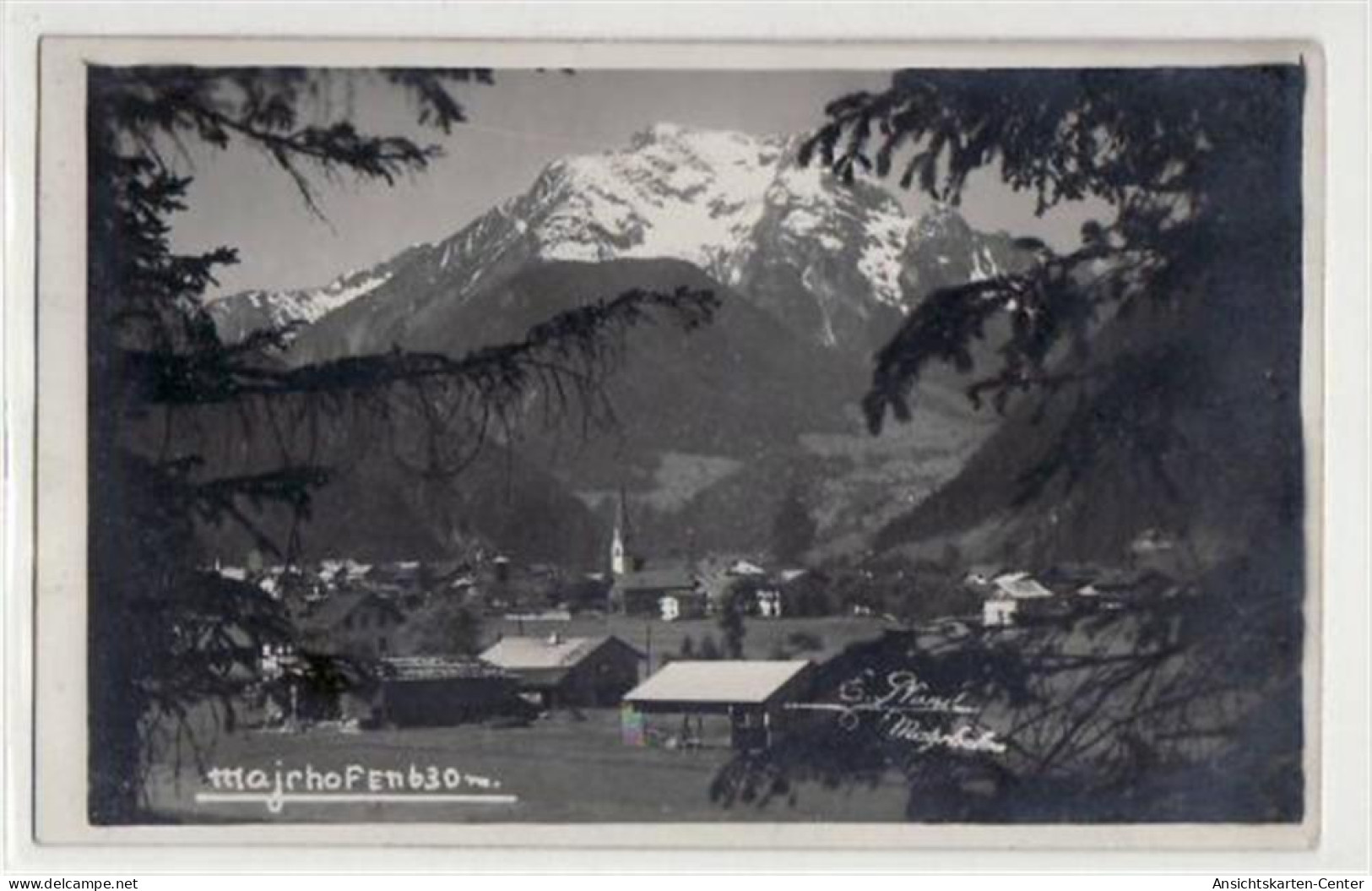 39047911 - Mayrhofen Im Zillertal Mit Teilansicht. Ungelaufen Handschriftliches Datum Von 1925. Gute Erhaltung. - Sonstige & Ohne Zuordnung
