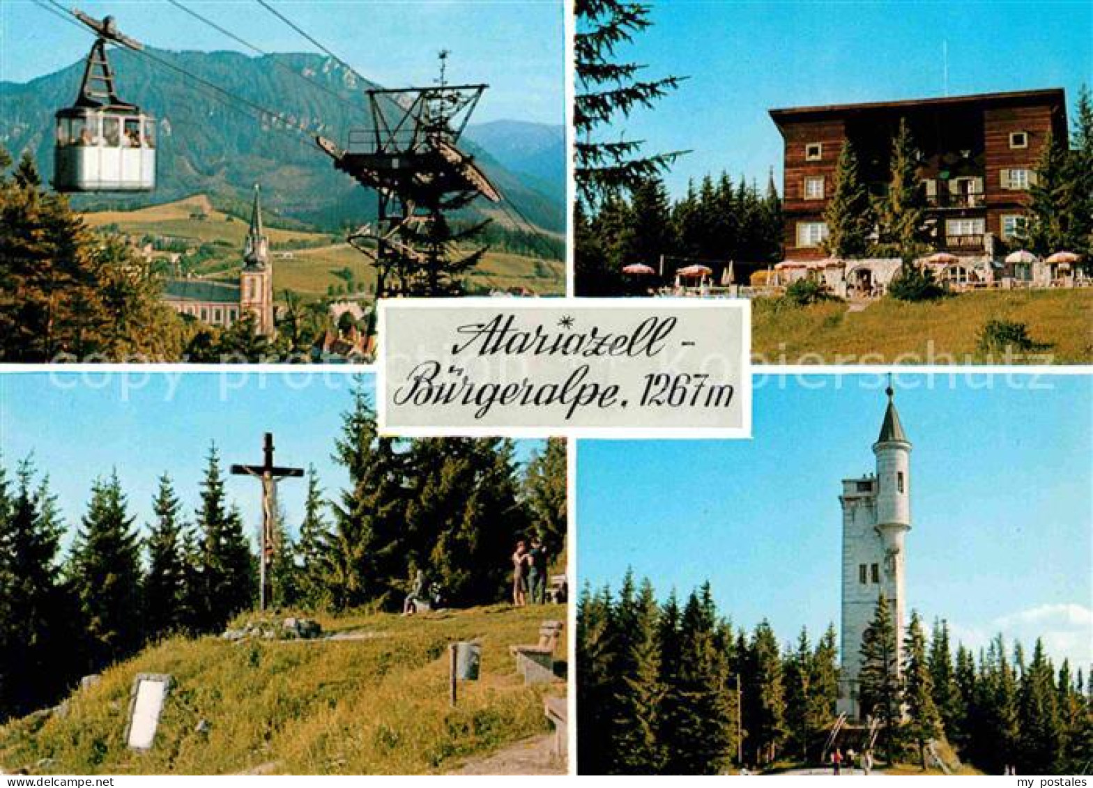 72666070 Mariazell Steiermark Schwebebahn Berghotel Buergeralpe Kernstock Kreuz  - Andere & Zonder Classificatie