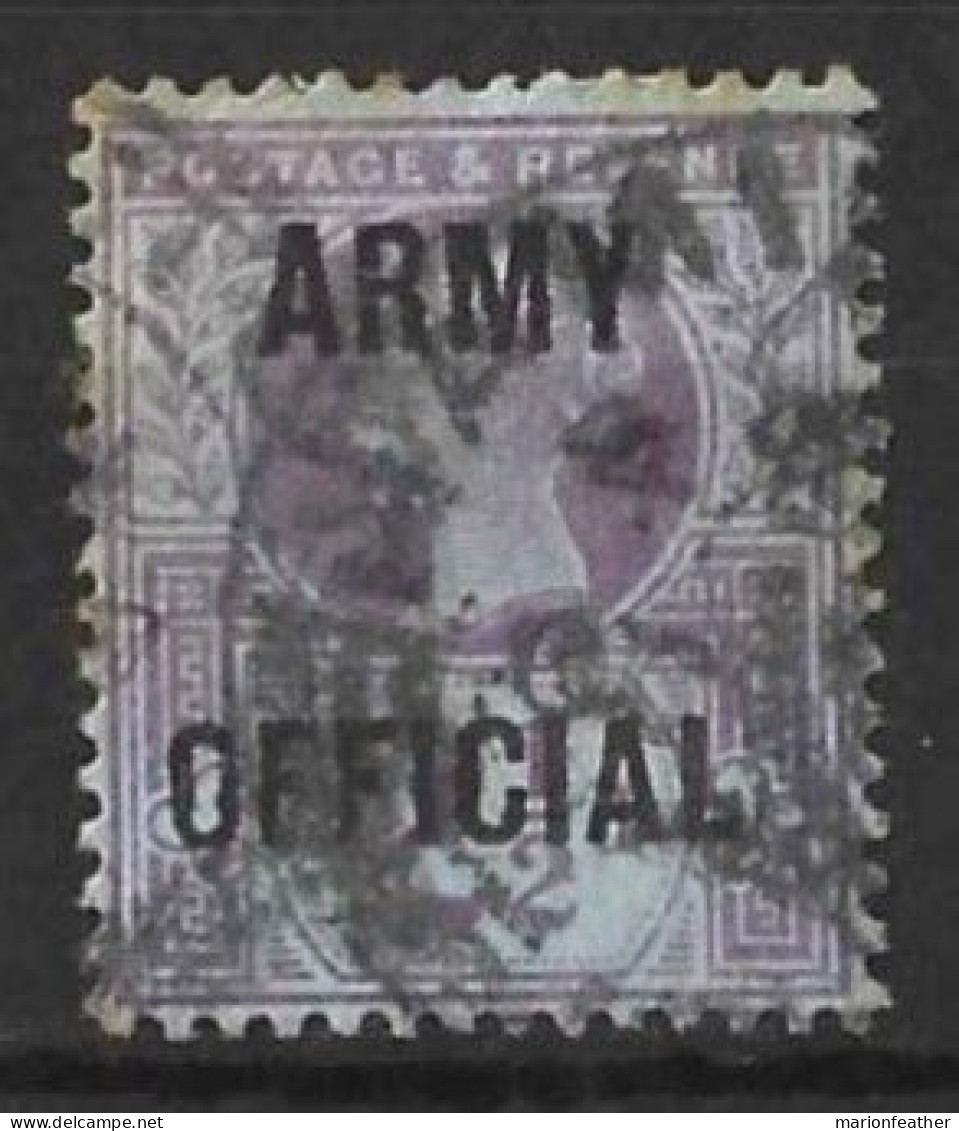GB.....QUEEN VICTORIA..(1837-01.).....ARMY OFFICAL.....SG044....TONED..........USED..... - Oblitérés