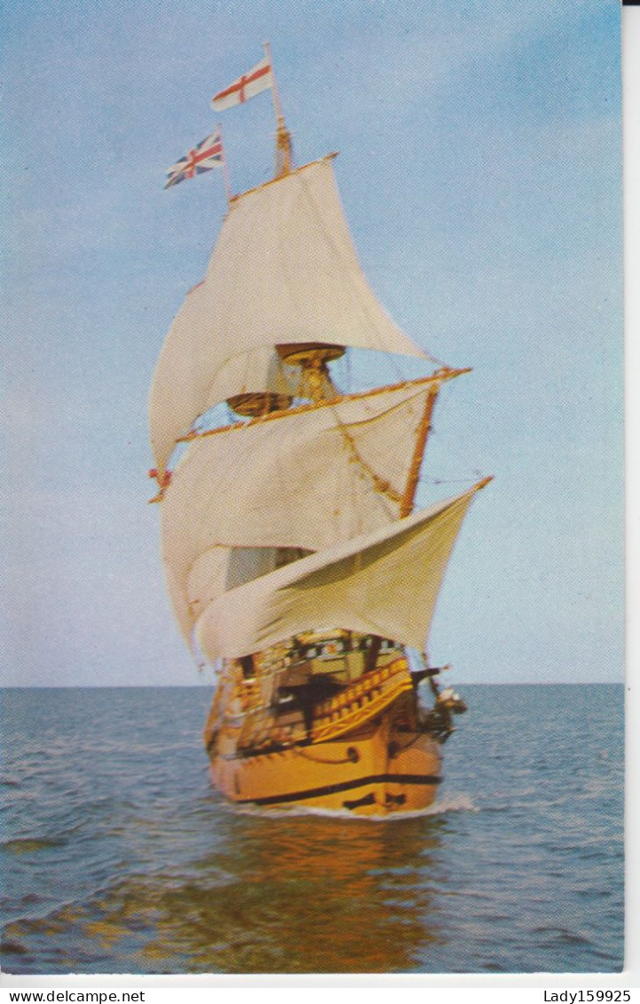 Mayflower II Plymout H  Massachusetts U S Boat With Deployed Sails Permanently At Plimoth Plantation Eel River Site - Autres & Non Classés