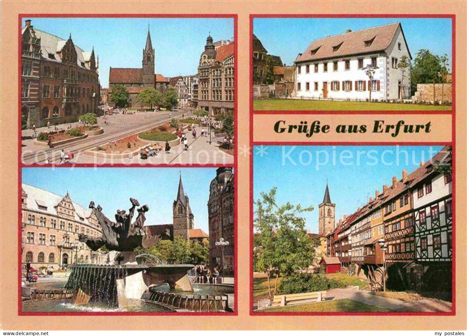 72666010 Erfurt Anger Georgenburse Angerbrunnen Kraemerbruecke Erfurt - Erfurt