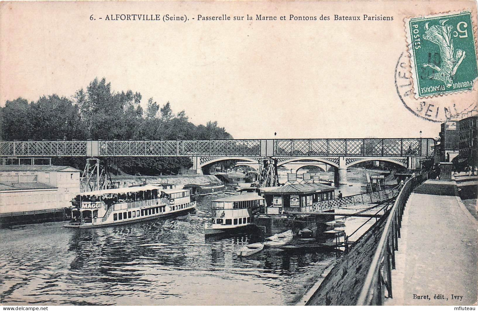 94* ALFORTVILLE   Passerelle – Ponton Bateaux Parisiens        RL45,0255 - Alfortville