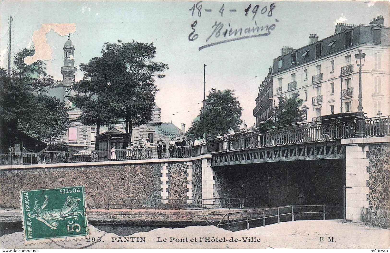 93* PANTIN Le Pont De L Hotel De Ville        RL45,0198 - Pantin
