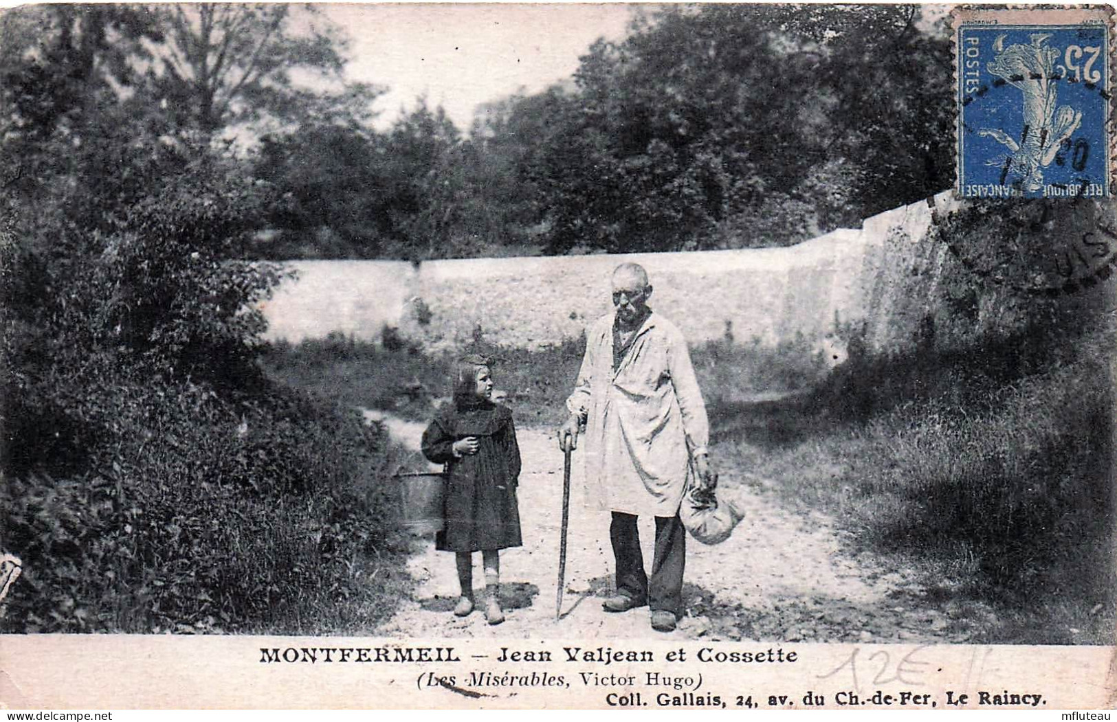 93* MONTFERMEIL  Jean Valjean Et Cosette       RL45,0137 - Montfermeil