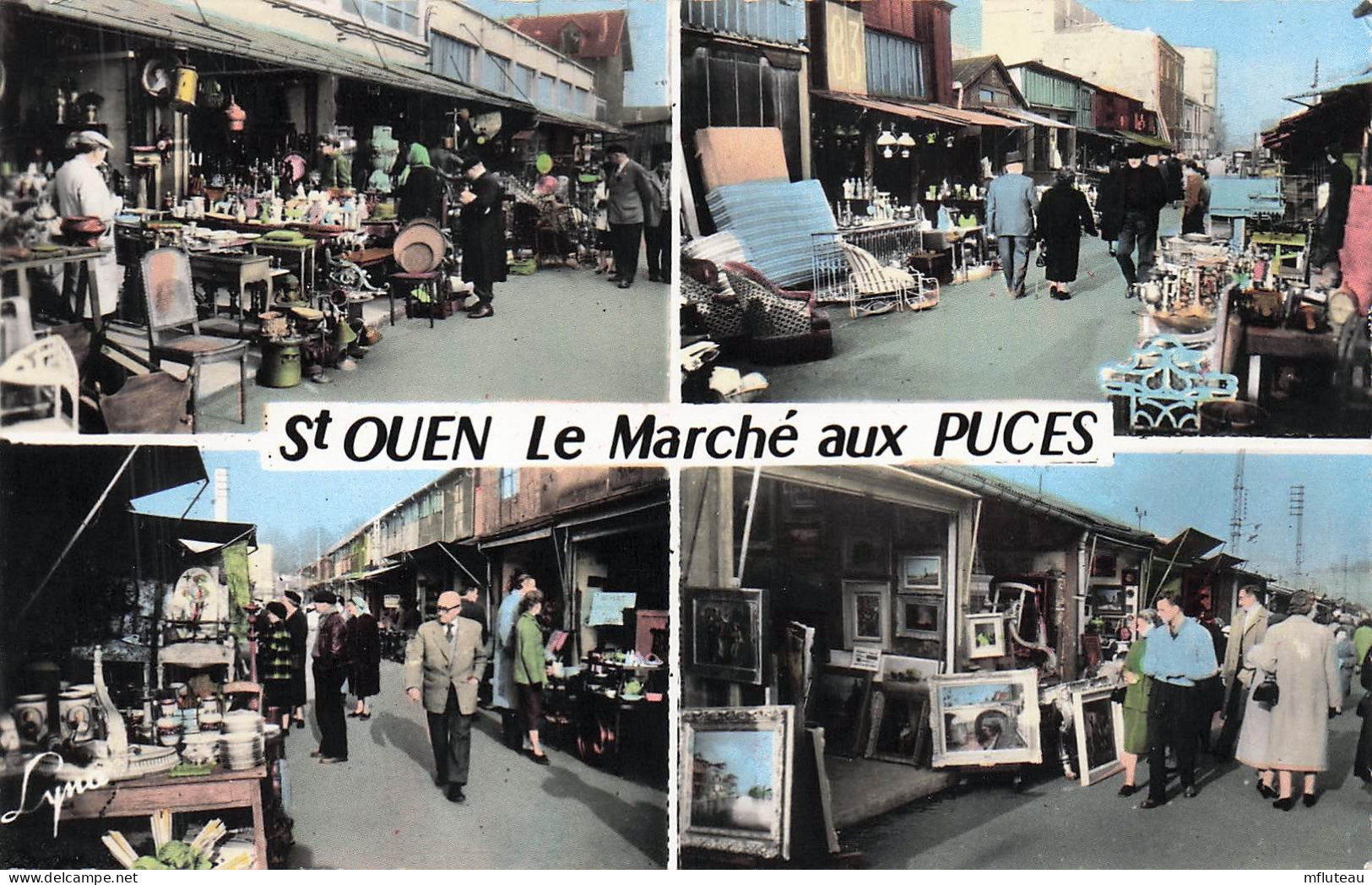 93* ST OUEN  Marche Aux Puces Multi Vues  (CPSM 9x14cm)             RL45,0128 - Saint Ouen