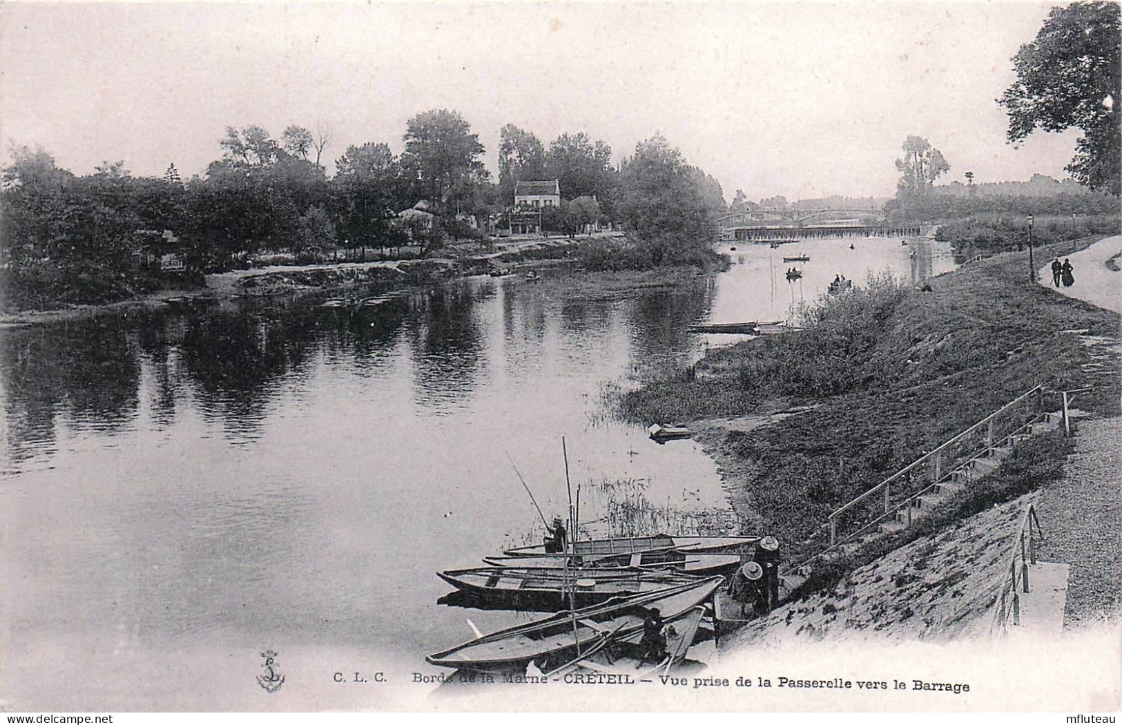 94* CRETEIL     La Passerelle Vers Le Barrage    RL45,1021 - Creteil