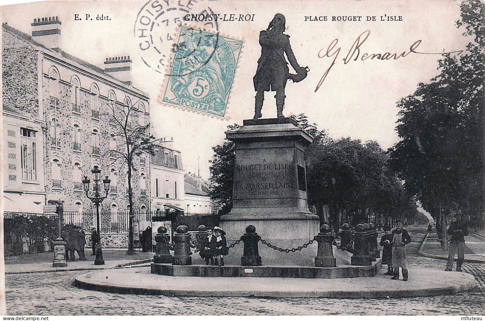 94* CHOISY LE ROI  Statue Rouget De L Isle   RL45,0856 - Choisy Le Roi