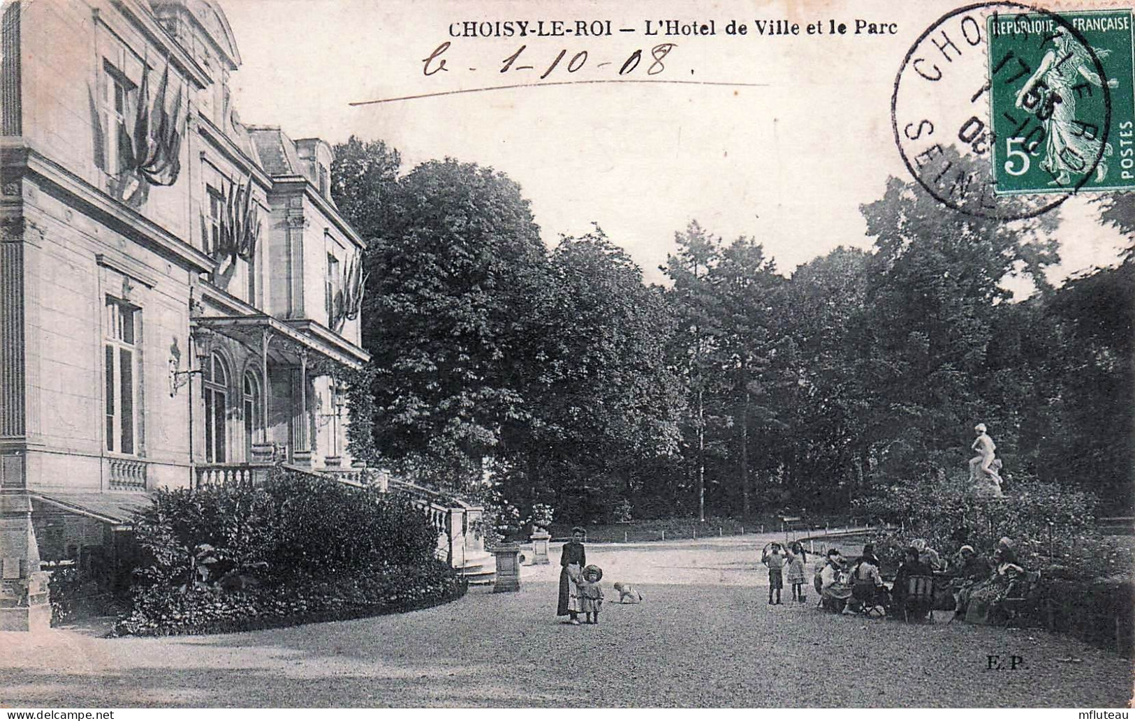 94* CHOISY LE ROI   Hotel De Ville Et Le Parc   RL45,0821 - Choisy Le Roi