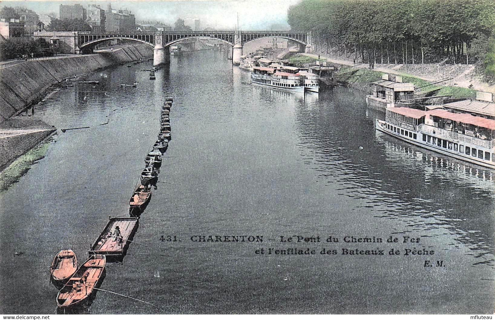 94* CHARENTON  Pont Du Chemin De Fer – Bateaux De Peche      RL45,0755 - Charenton Le Pont