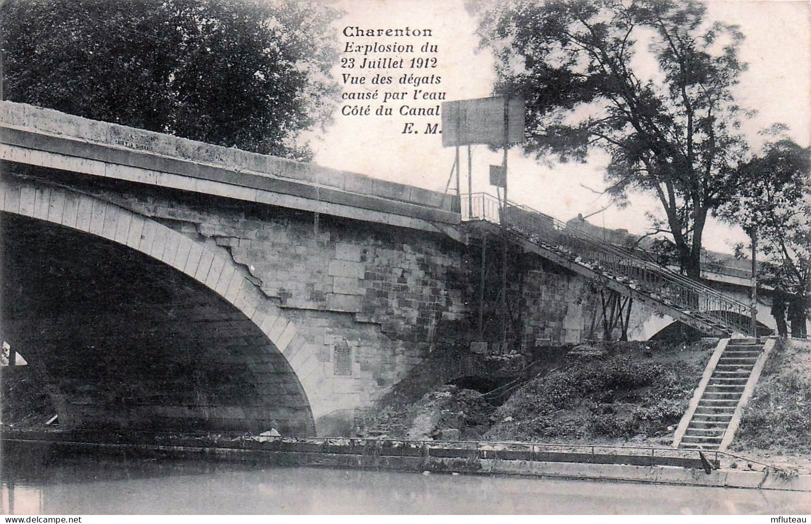 94* CHARENTON   Explosion Juillet 1912-  Pont – Vue Des Degats    RL45,0744 - Charenton Le Pont
