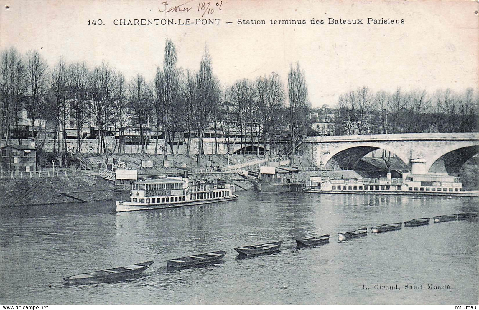 94* CHARENTON  LE PONT Station Terminus Des Bateaux      RL45,0716 - Charenton Le Pont