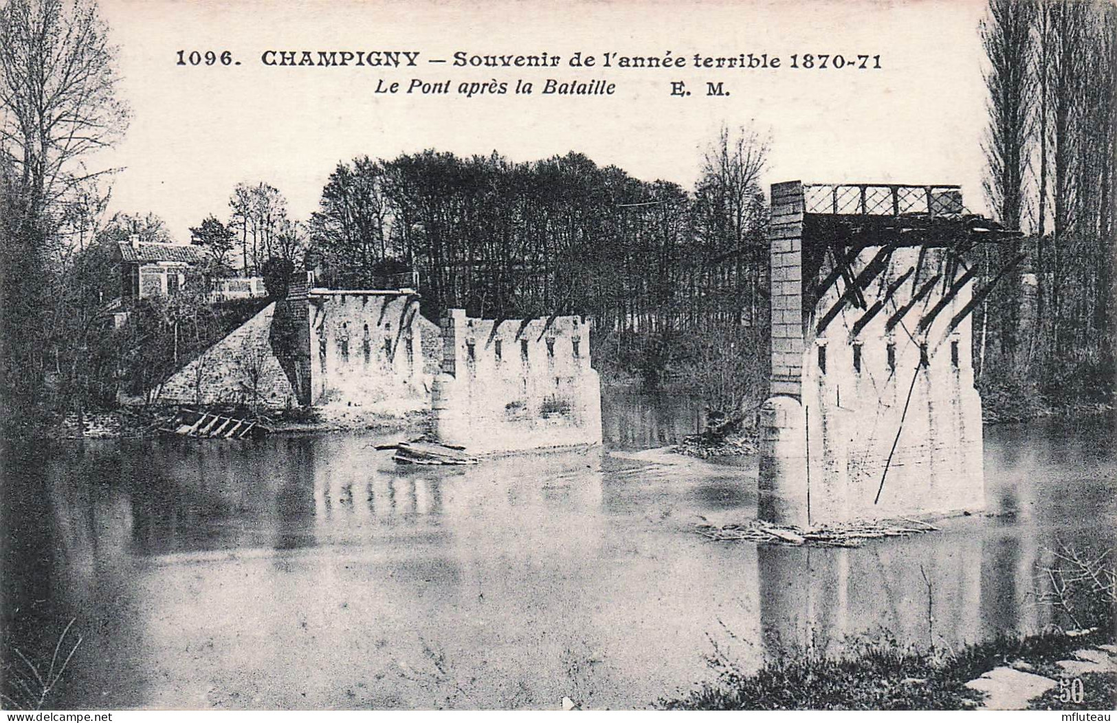 94* CHAMPIGNY   Le Pont Apres La Bataille De 1870    RL45,0682 - Champigny Sur Marne