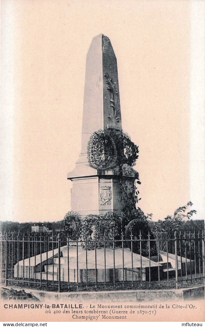 94* CHAMPIGNY  LA BATAILLE   Monument Commemoratif De La Cote D Or     RL45,0565 - Champigny Sur Marne