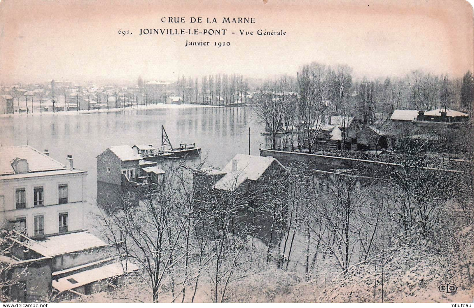 94* JOINVILLE  LE PONT  Vue Generale   Janvier 1910   RL45,1347 - Joinville Le Pont