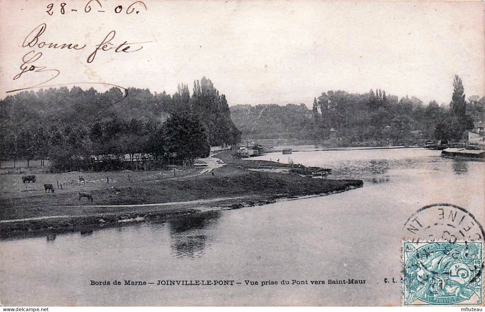 94* JOINVILLE  LE PONT     Vue  Vers St Maur  RL45,1332 - Joinville Le Pont