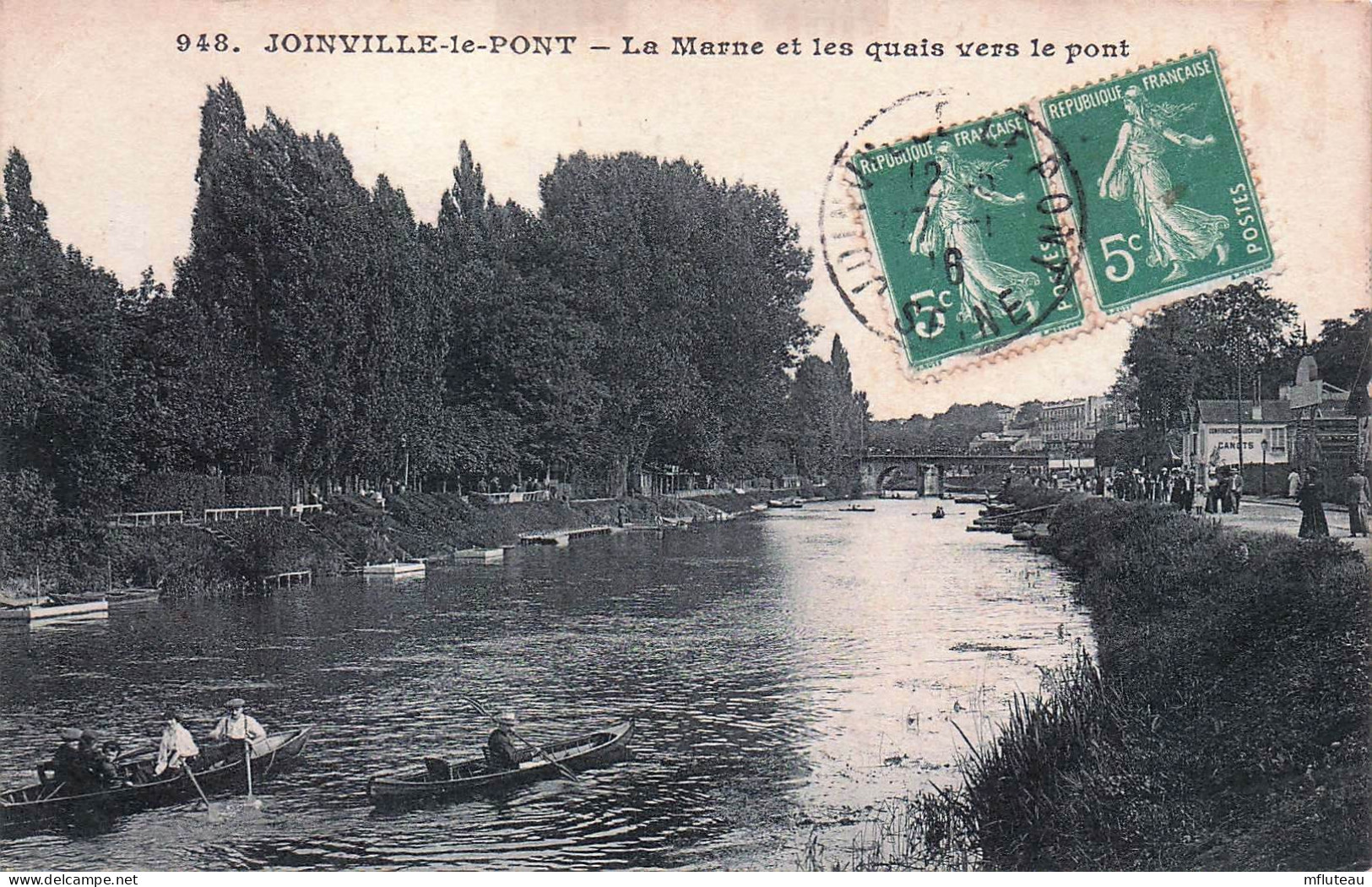 94* JOINVILLE  LE PONT   La Marne Et Les Quais Vers Le Pont  RL45,1317 - Joinville Le Pont