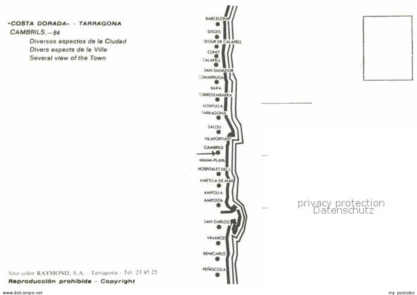 72665906 Cambrils Diversos Aspectos De La Ciudad Costa Dorada - Other & Unclassified