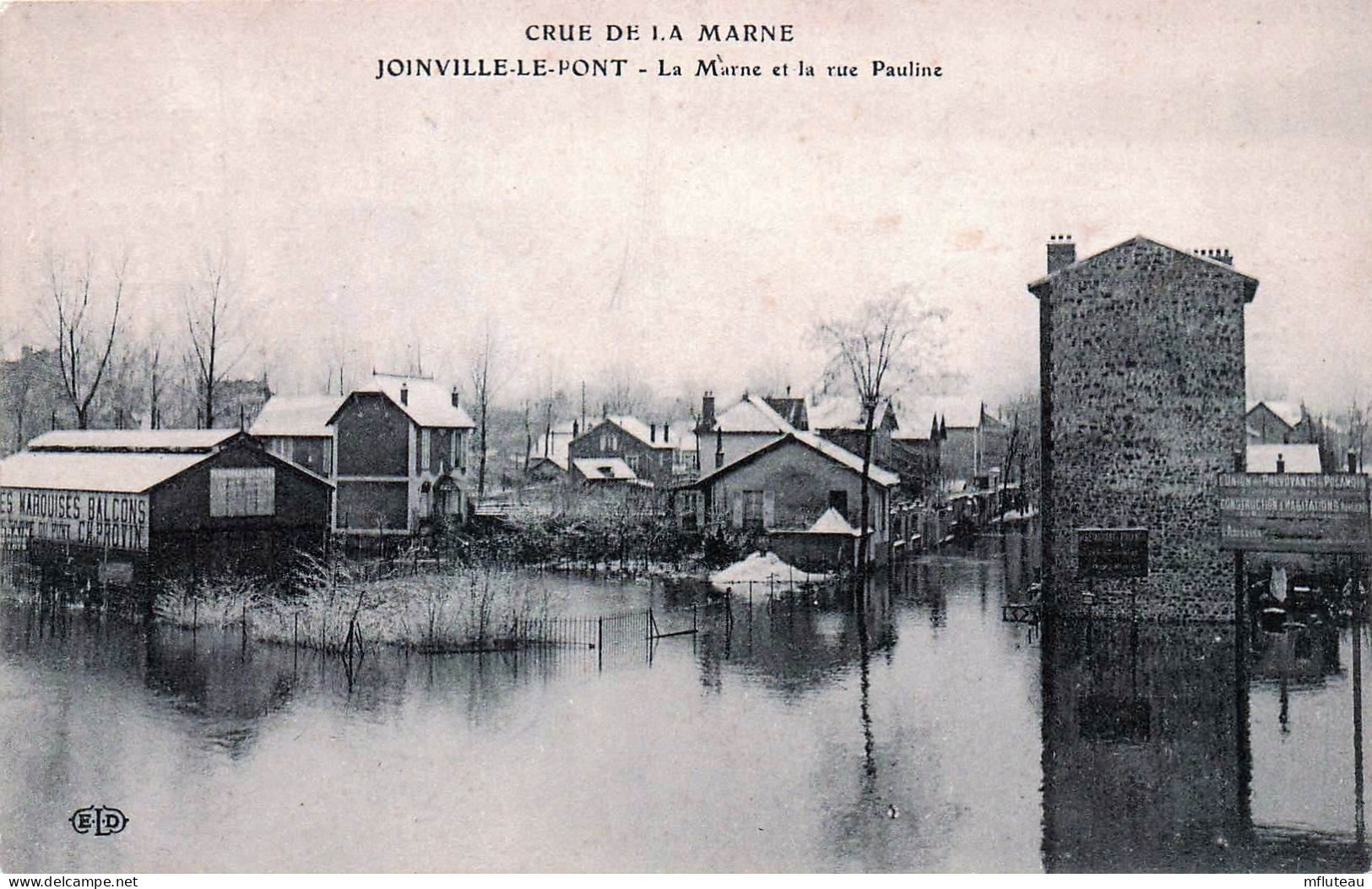 94* JOINVILLE  LE PONT  - Crue – Rue Pauline    RL45,1214 - Joinville Le Pont