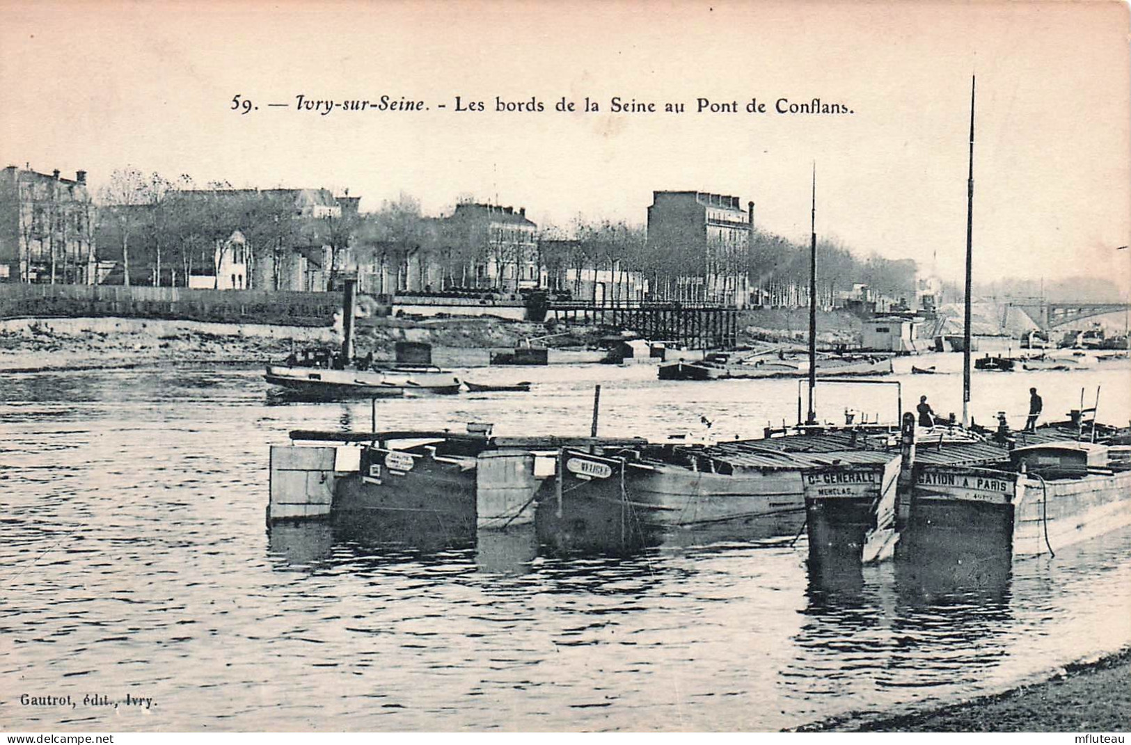 94* IVRY  S/SEINE  Bords De Seine – Port De Conflans  RL45,1142 - Ivry Sur Seine