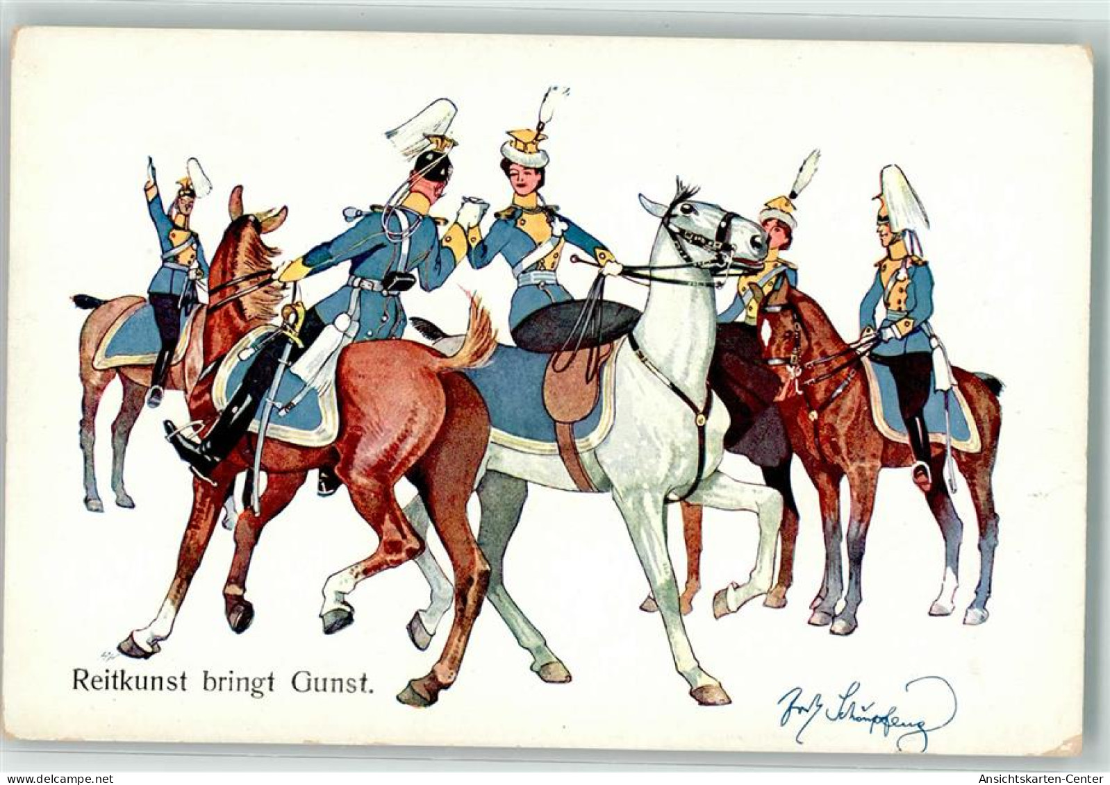 10669111 - Militaer Kavallerie Reitkunst Bringt Gunst  Brueder Kohn 516-6 - Schoenpflug, Fritz