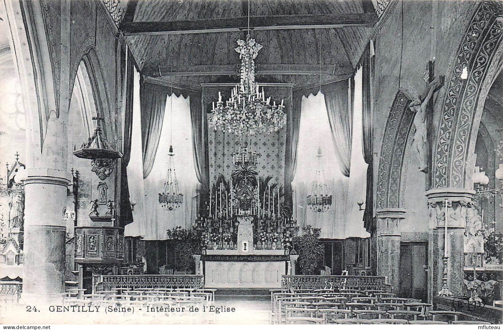 94* GENTILLY  Interieur De  L Eglise  RL45,1085 - Gentilly