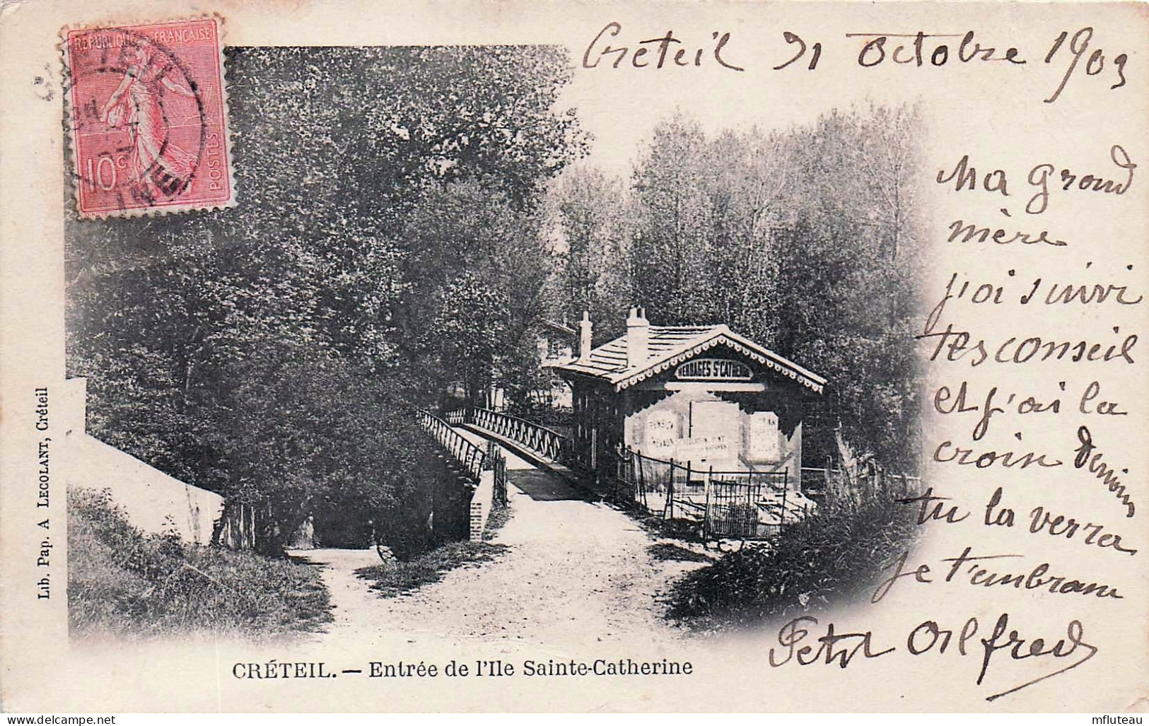 94* CRETEIL  Entre Ile Ste Catherine        RL45,1047 - Creteil