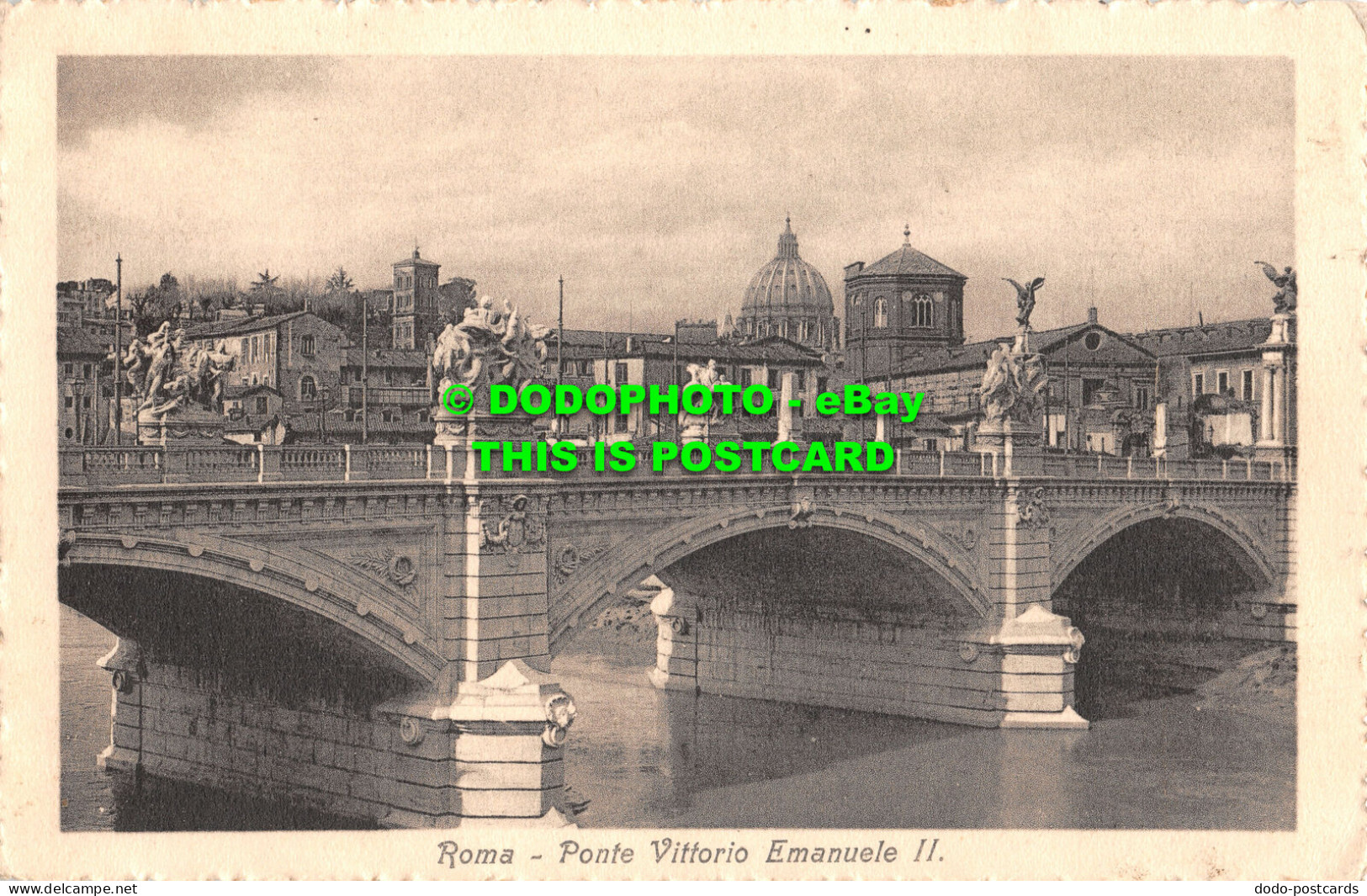 R467056 Roma. Ponte Vittorio Emanuele II. Postcard - Monde