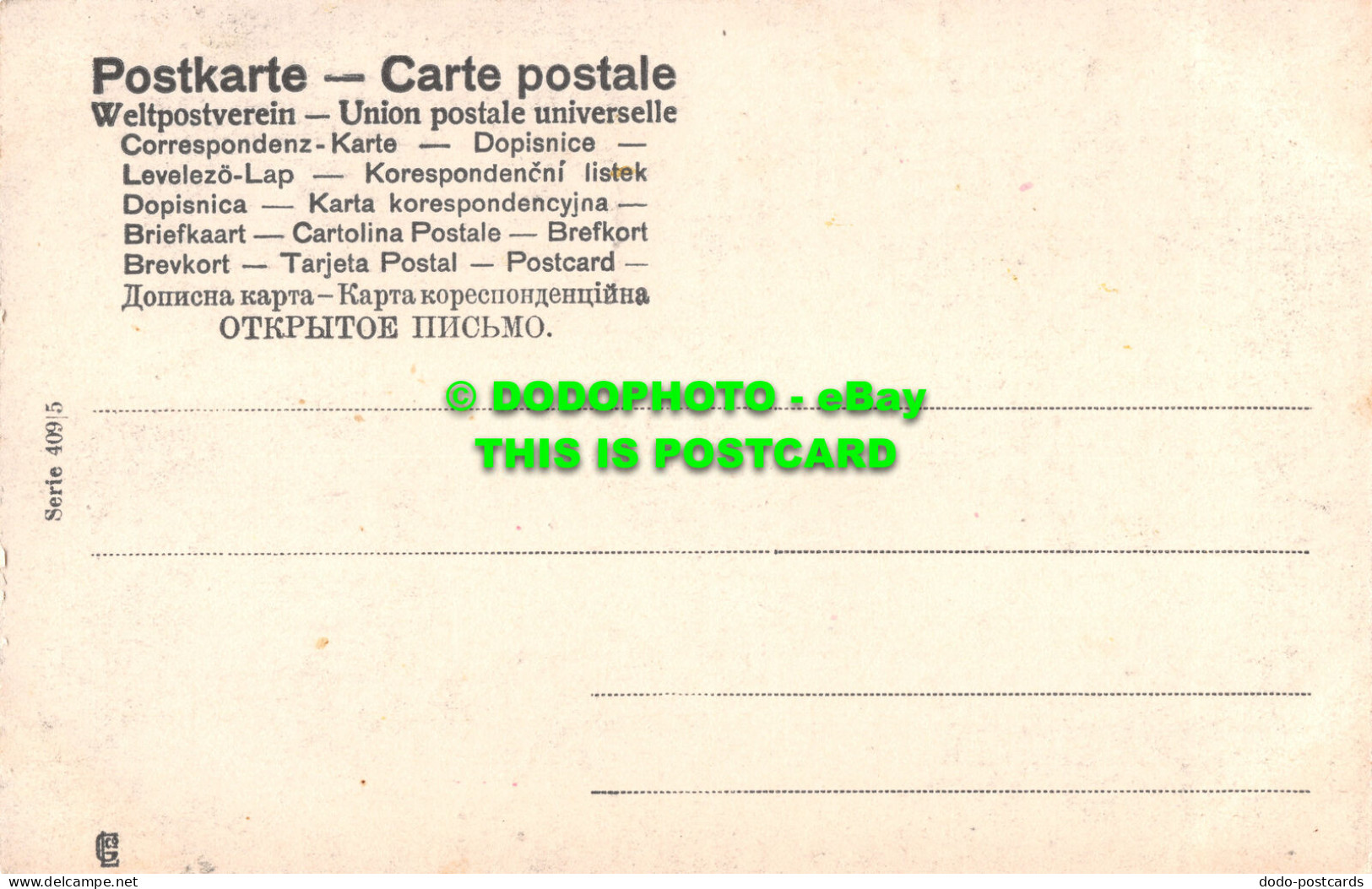 R467399 Girl And Woman. Serie. 409. 5. Postcard - World