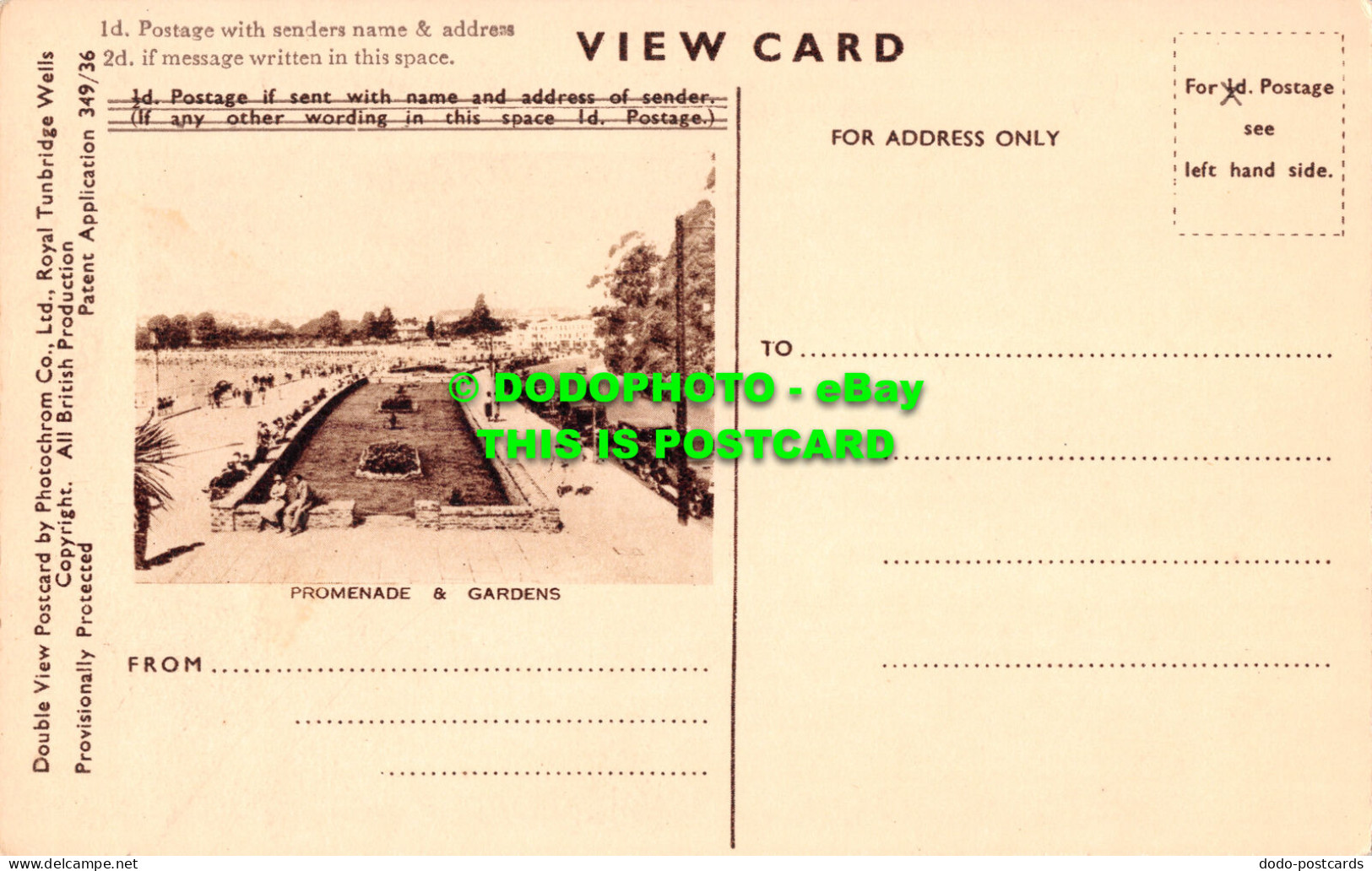 R467083 Torquay. Oddicombe And Petitor. Double View Postcard By Photochrom - World