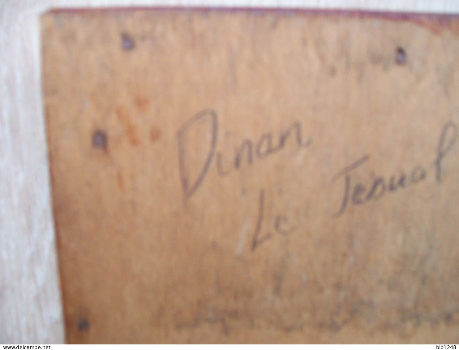 Dinan Le Jesual Lithographie Encadrée Signée Find René????? - Litografia