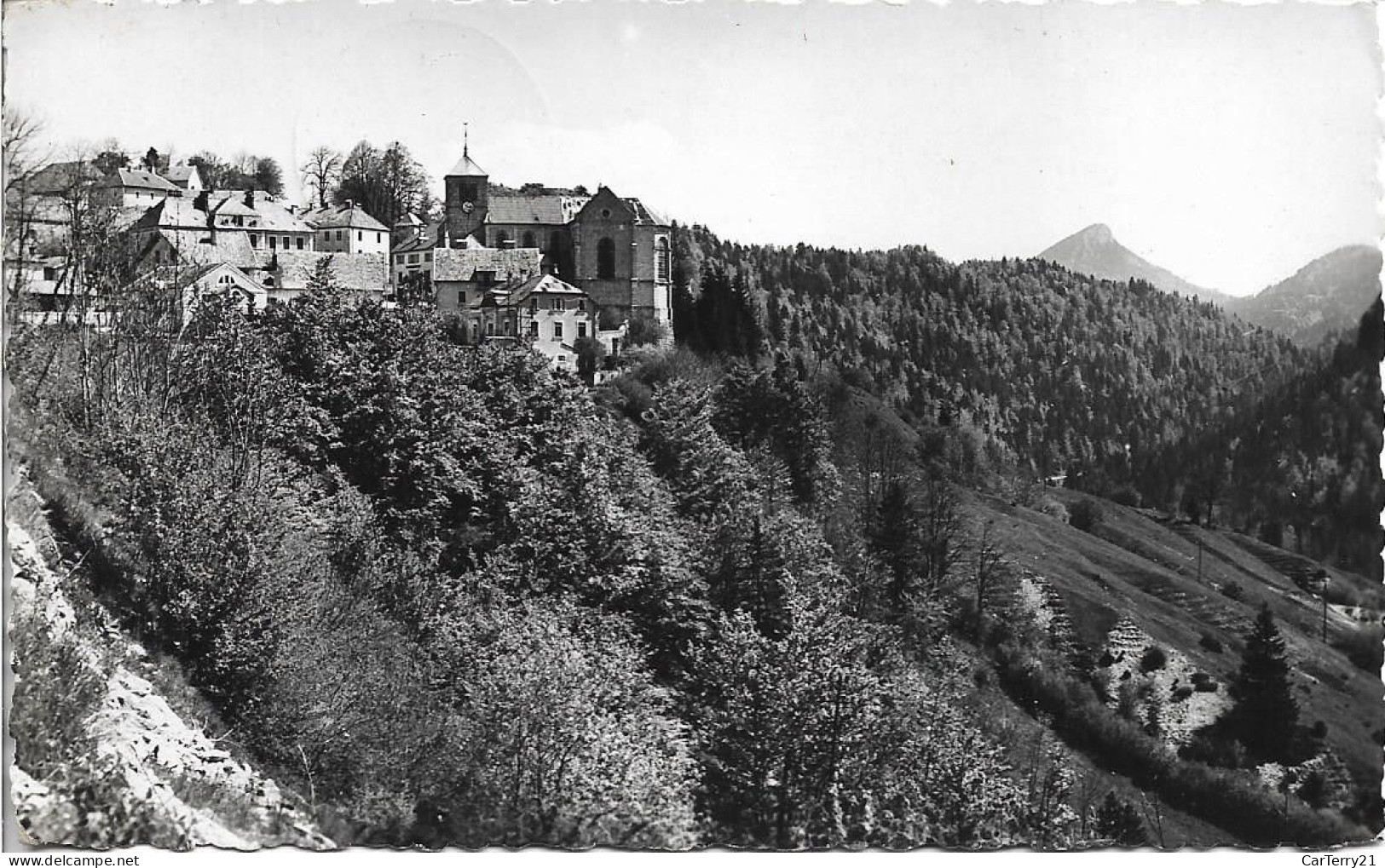 CPSM. 25 JOUGNE. VUE PRISE DEPUIS LA ROUTE DE VALORBE. - Autres & Non Classés