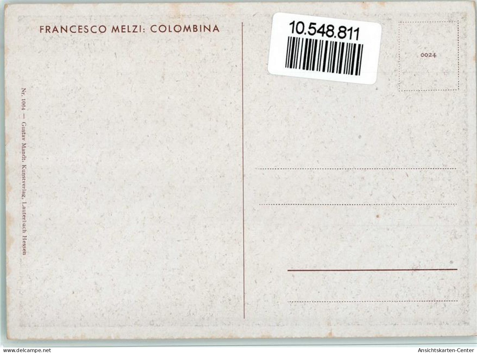 10548811 - Mandt Nr. 1064 - Sign Melzi - Colombina, - Other & Unclassified