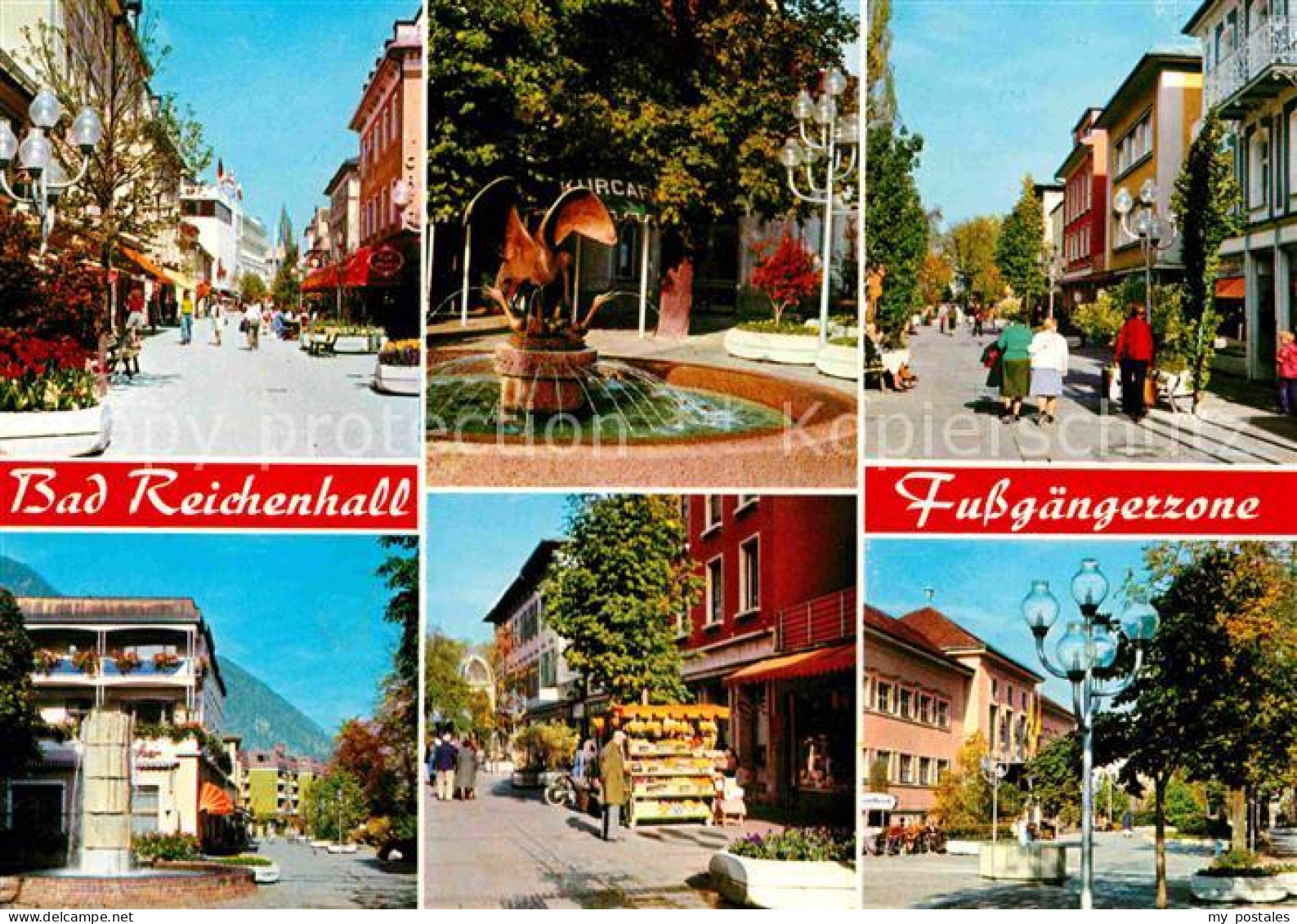 72665053 Bad Reichenhall Fussgaengerzone Brunnen Bad Reichenhall - Bad Reichenhall