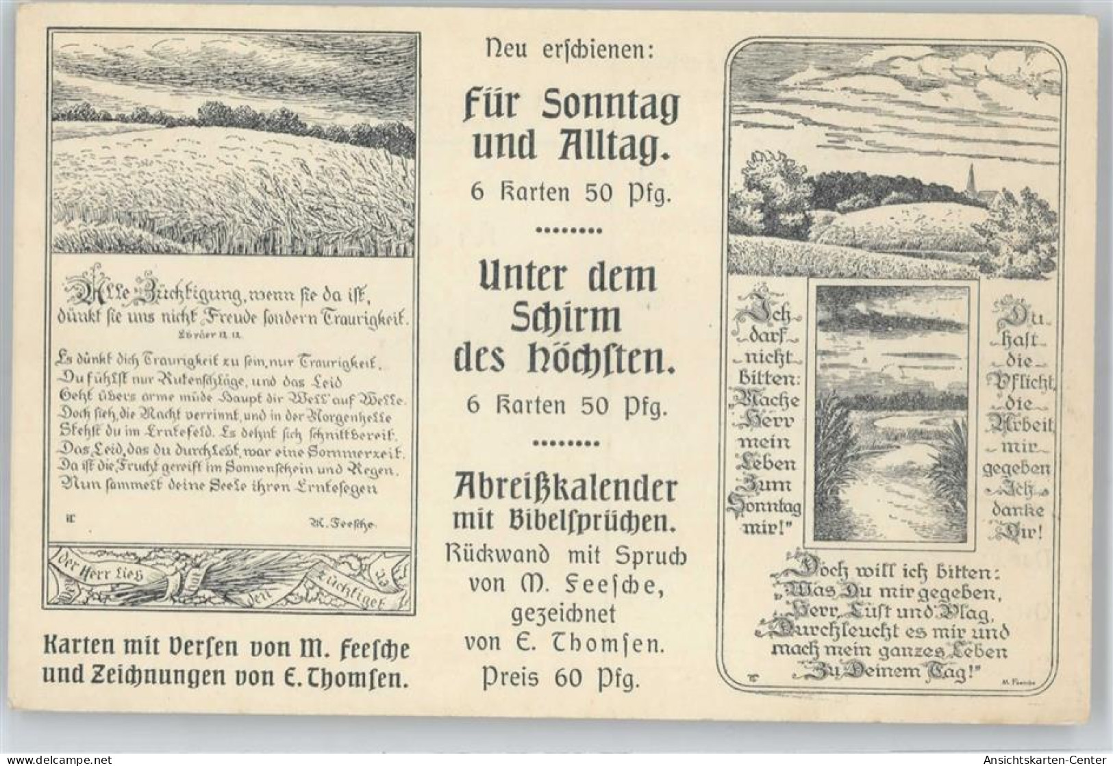 50495111 - Abreisskalender , Bibelsprueche , E.Thomsen - Advertising