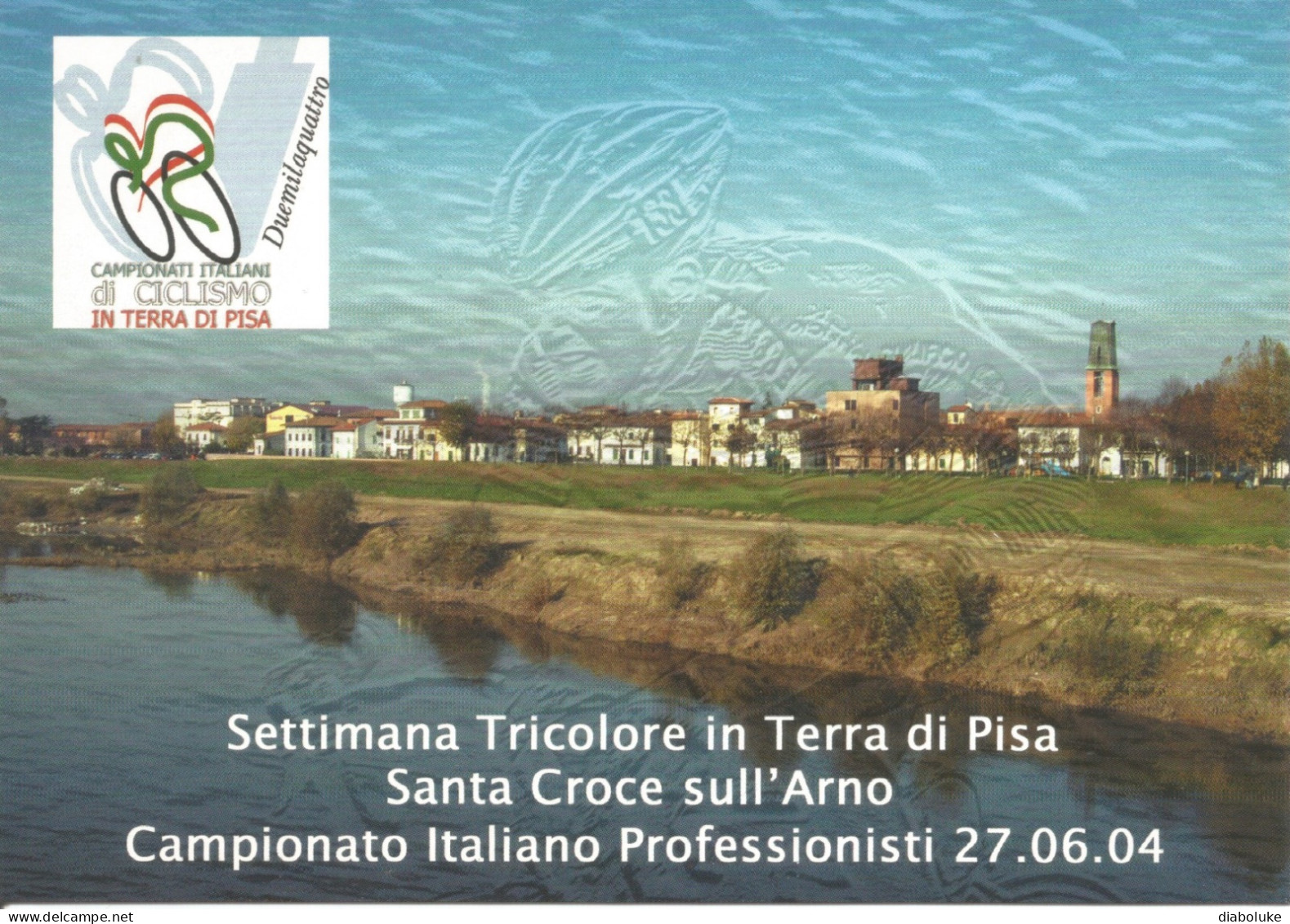 (VARIOUS) SETTIMANA TRICOLORE IN TERRA DI PISA, SANTA CROCE SULL'ARNO, 27/6/2004 - Cartolina Nuova - Betogingen