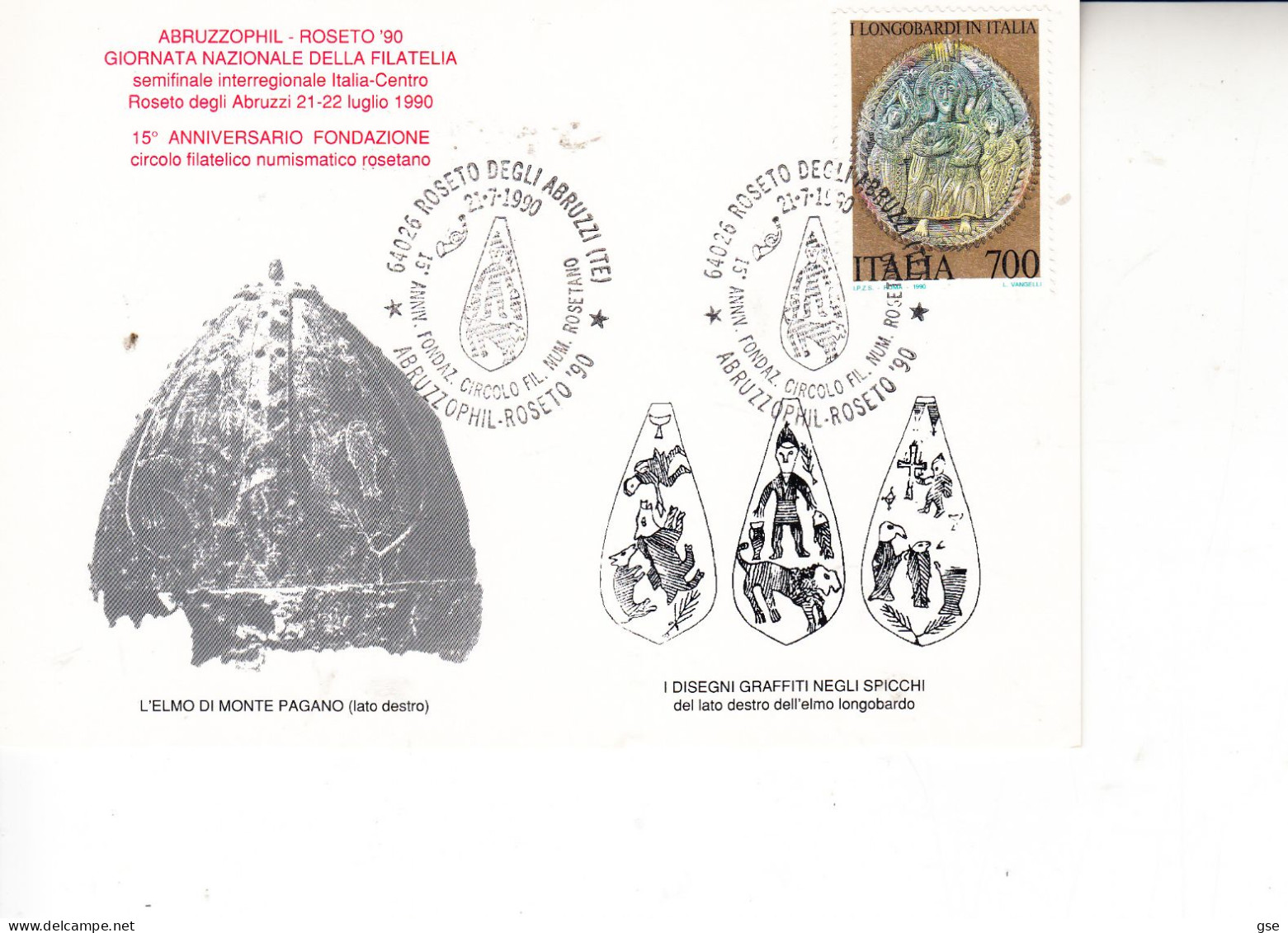 ITALIA 1990 -  Annullo Speciale  "ABRUZZIPHIL" - Briefmarkenausstellungen
