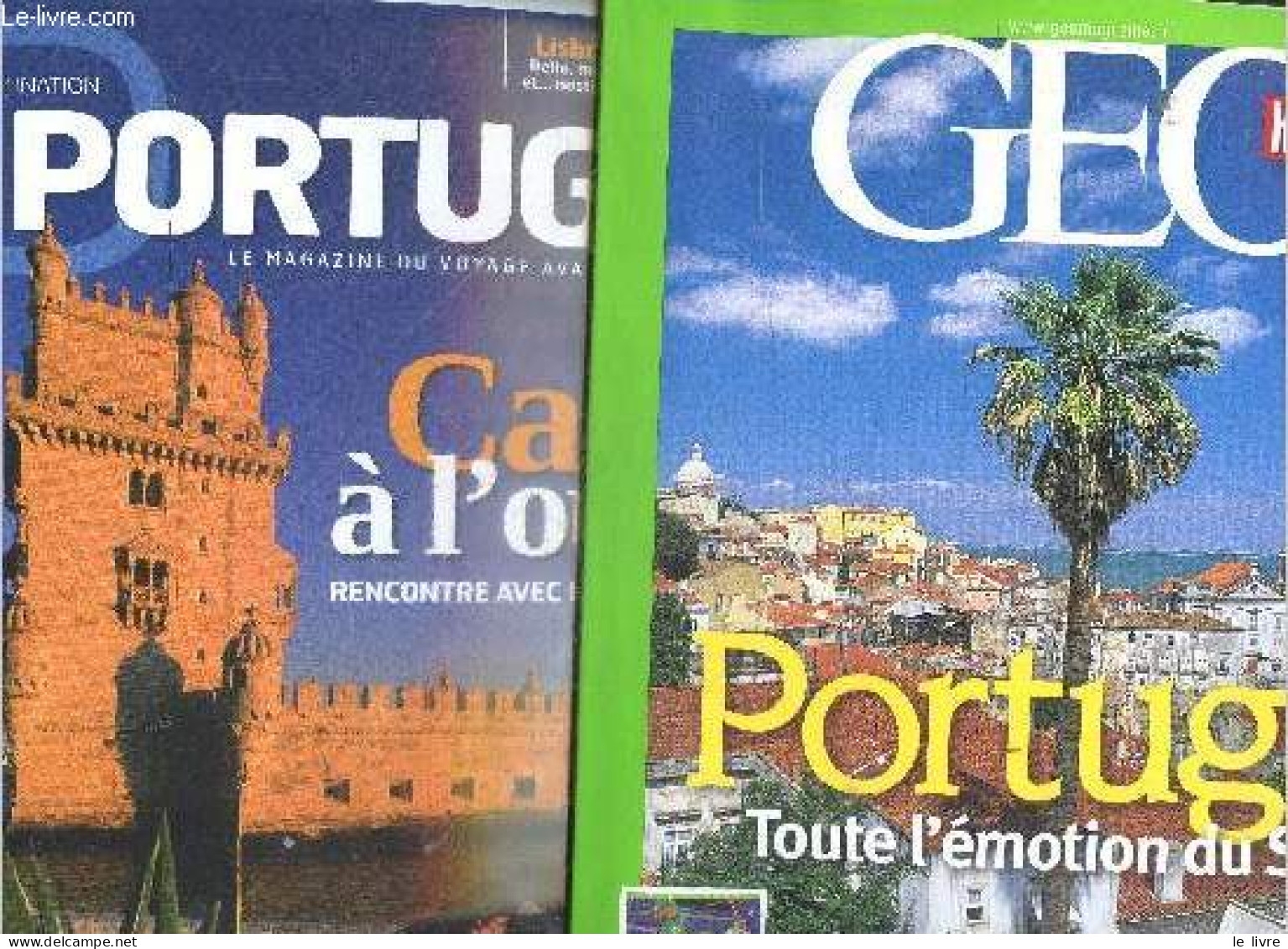 Lot 2 Magazines Portugal : Destination Portugal Le Magazine Du Voyage Avant Le Voyage N°2 , 2009, Cap A L'ouest Rencontr - Autre Magazines