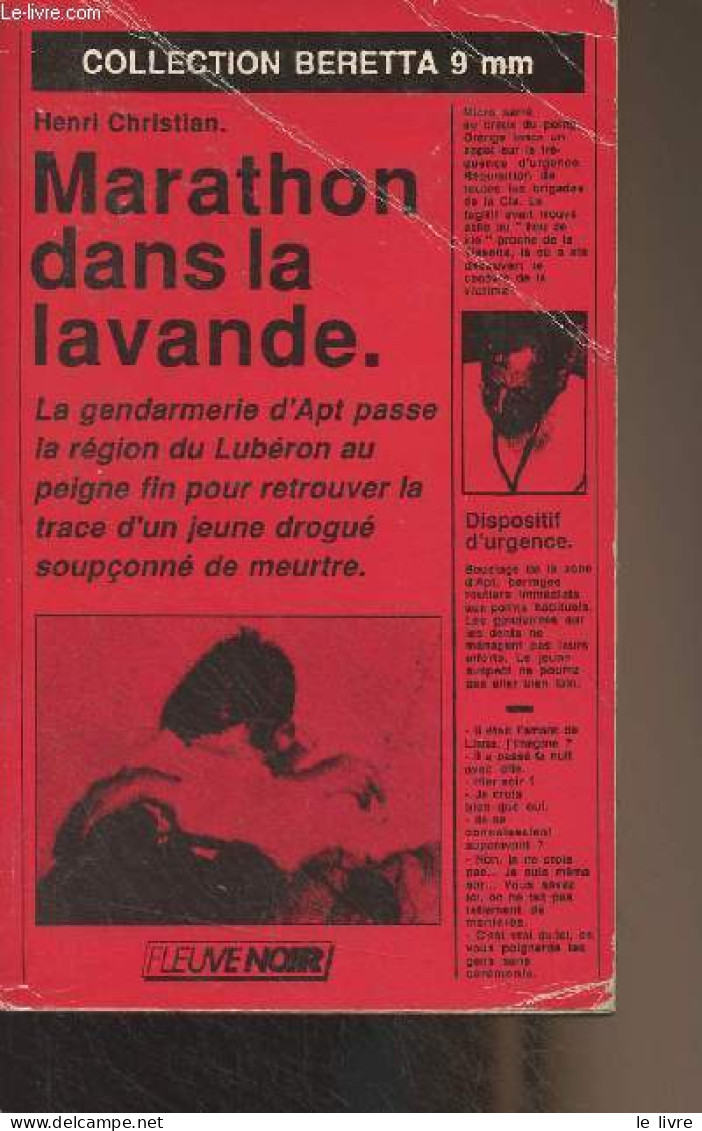 Marathon Dans La Lavande - Collection "Beretta 9 Mm" N°2 - Christian Henri - 1989 - Andere & Zonder Classificatie
