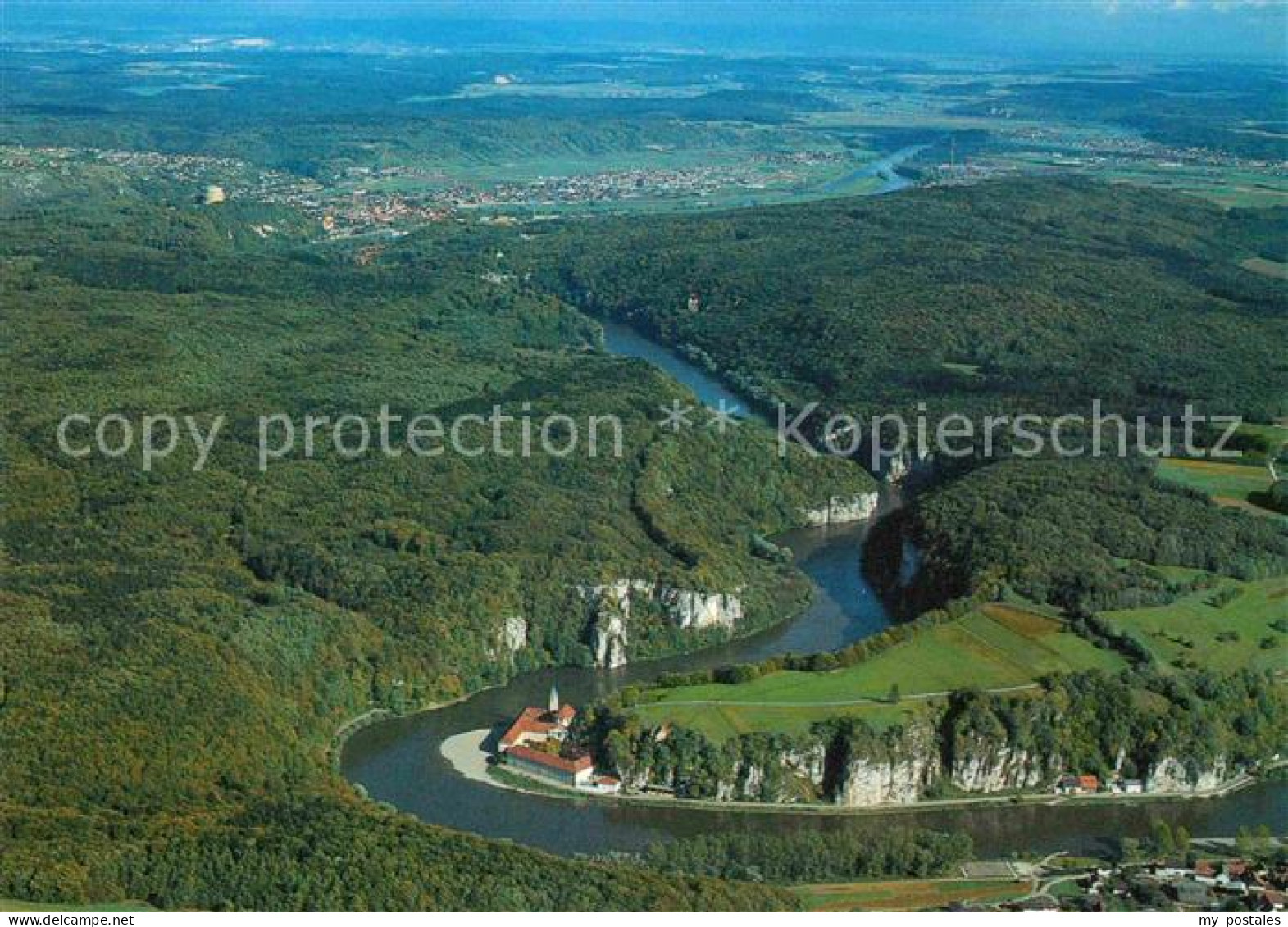 72664580 Weltenburg Kelheim Fliegeraufnahme Kloster Weltenburg - Kelheim