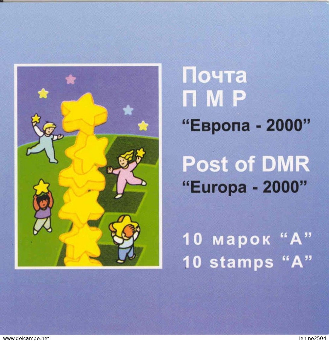 Russie 2000 Yvert N° 6465 ** Emission 1er Jour Carnet Prestige Folder Booklet. Europa Conjoint Moldavie - Ongebruikt