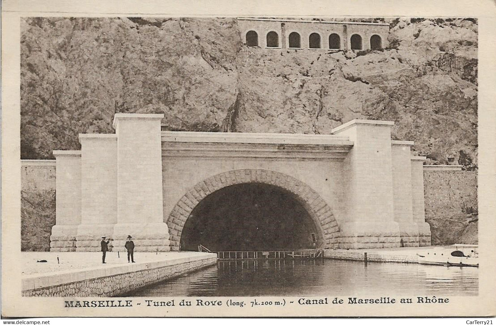 13. MARSEILLE. TUNNEL DU ROVE. CANAL DE MARSEILLE AU RHÔNE. 1931. - L'Estaque