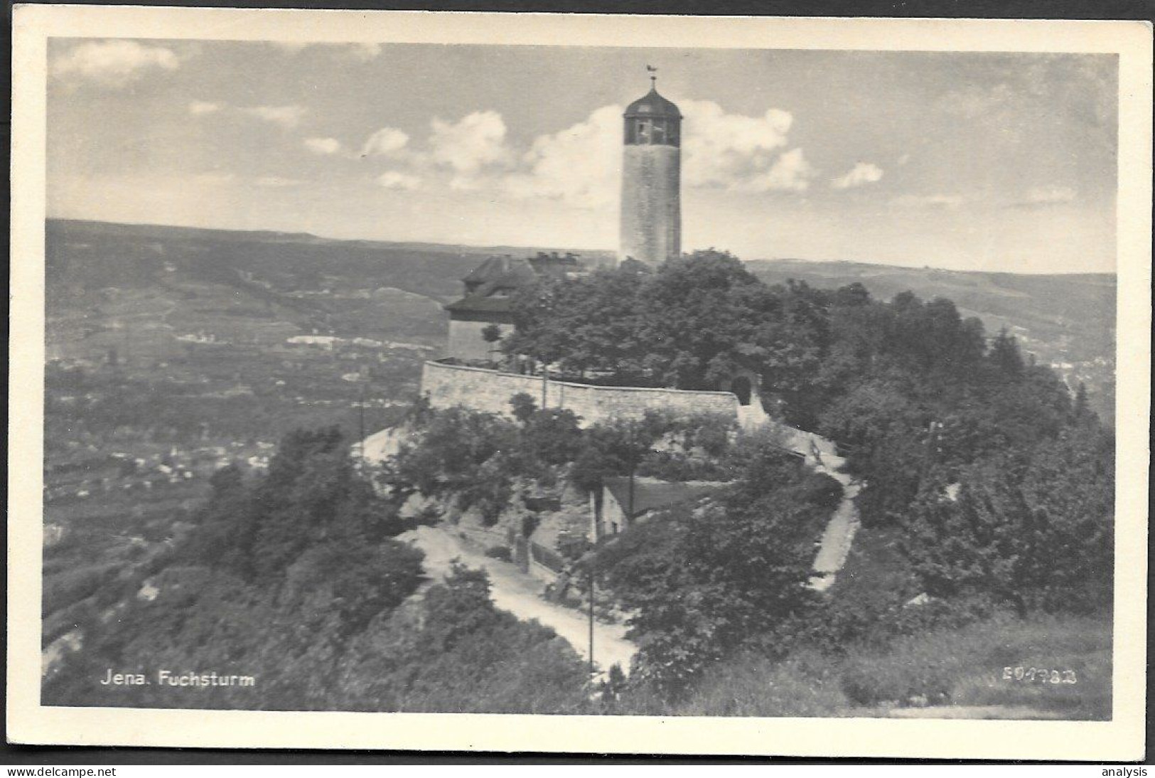 Germany Jena Fuchsturm Old Real Photo PC 1952 Mailed - Jena